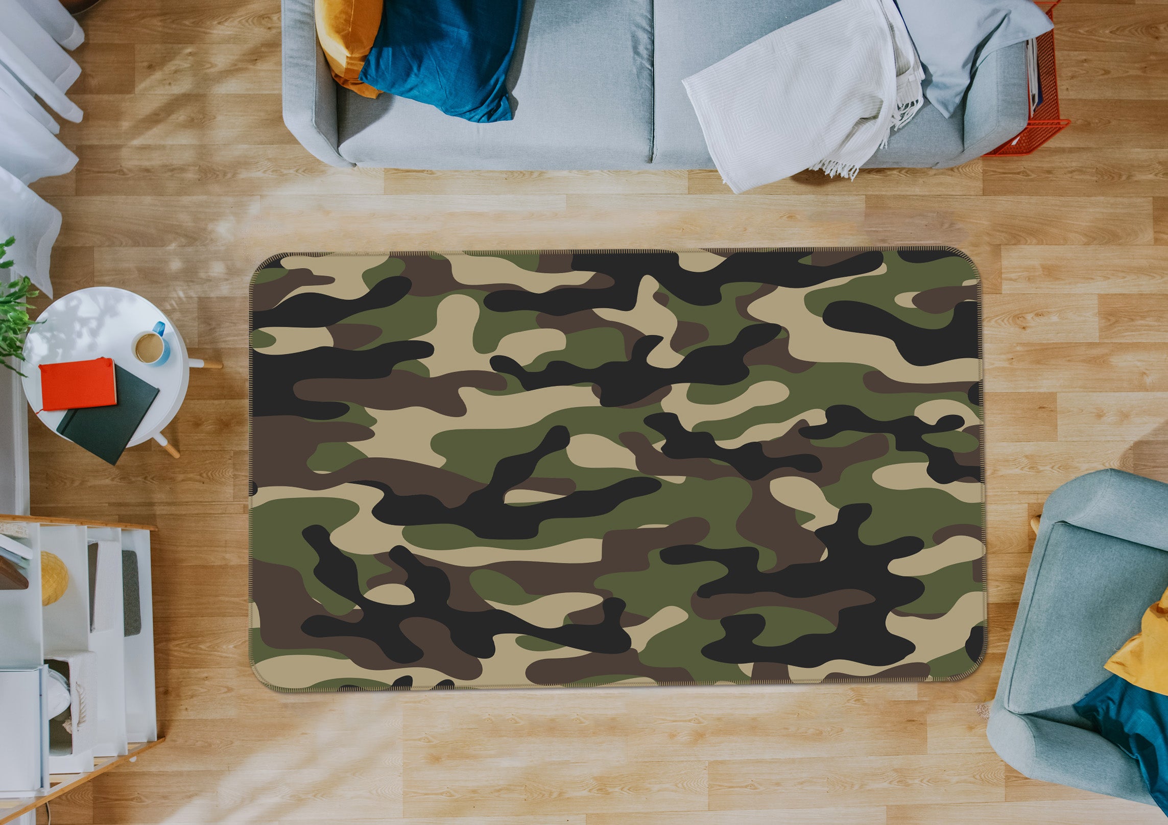 3D Camouflage 34175 Non Slip Rug Mat