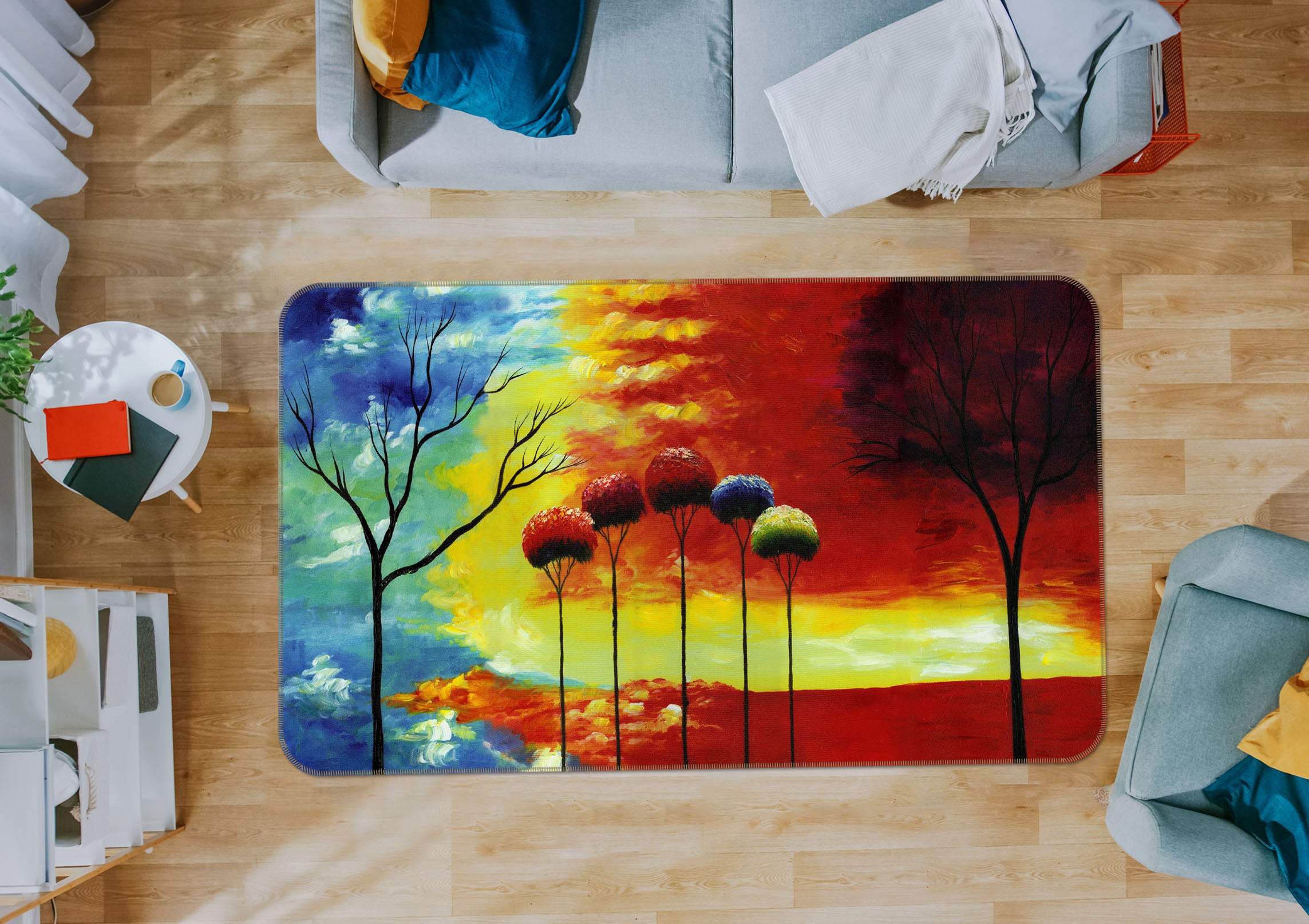 3D Tree 33151 Non Slip Rug Mat