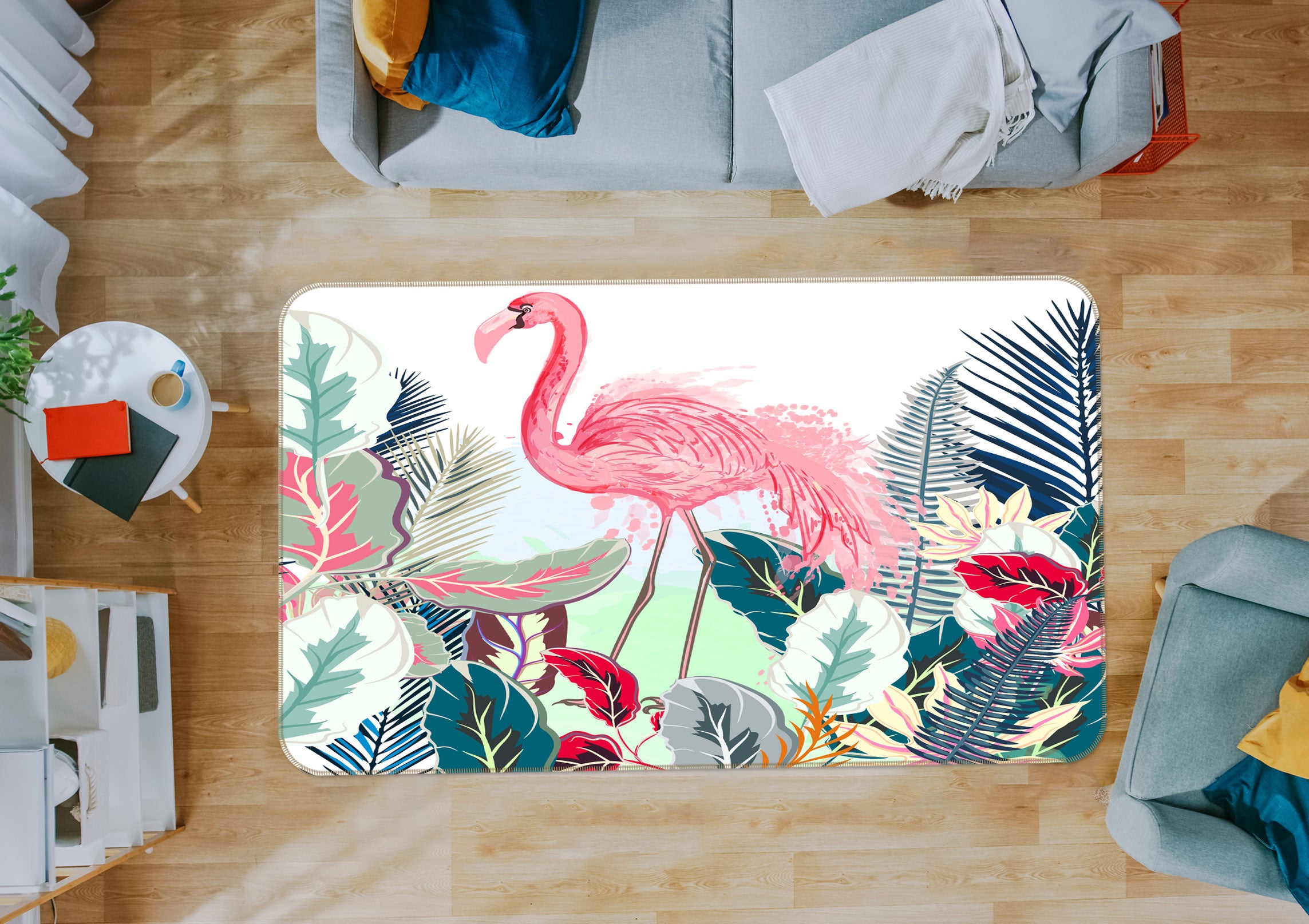 3D Flamingo 37089 Non Slip Rug Mat
