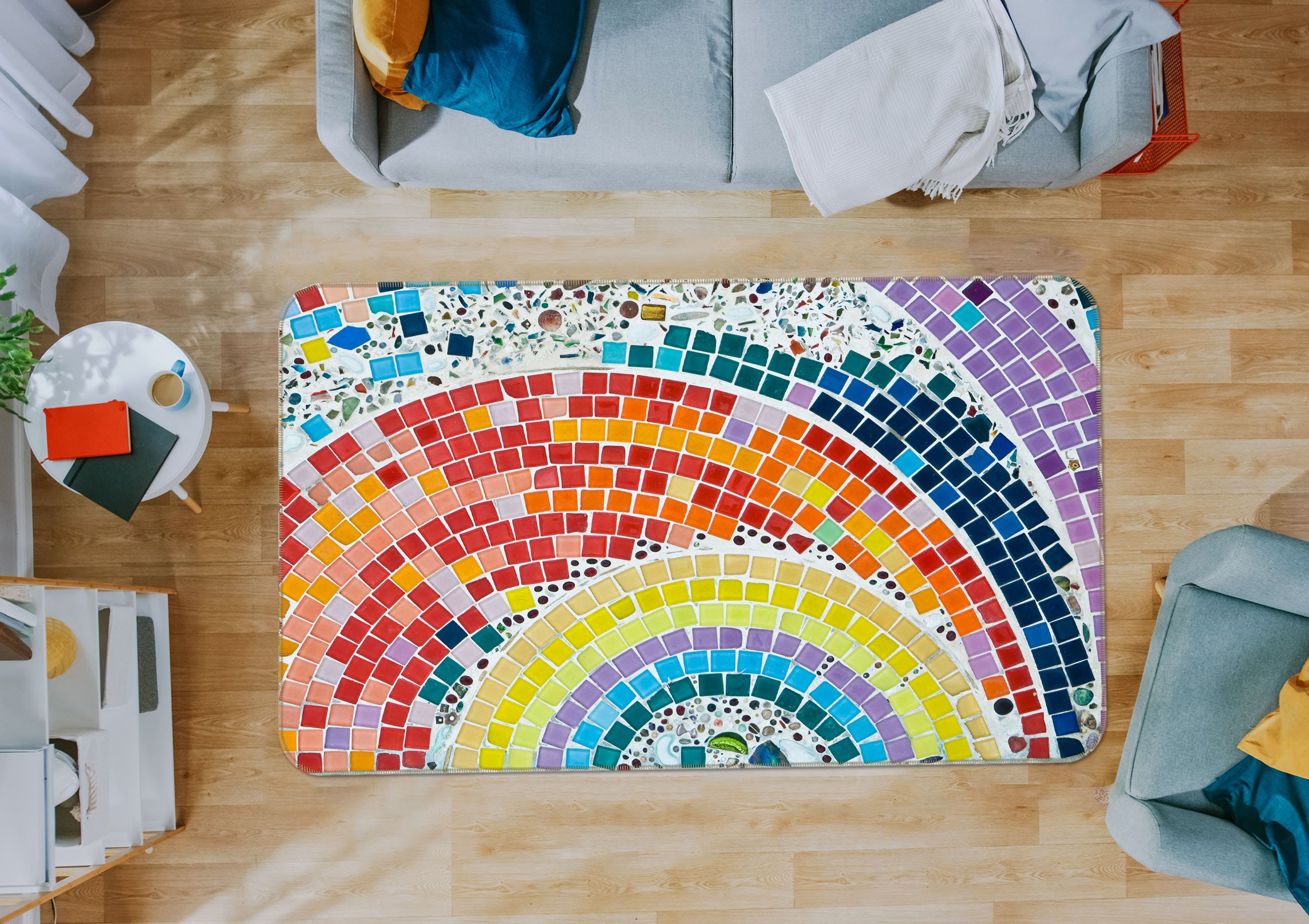 3D Rainbow 33003 Non Slip Rug Mat