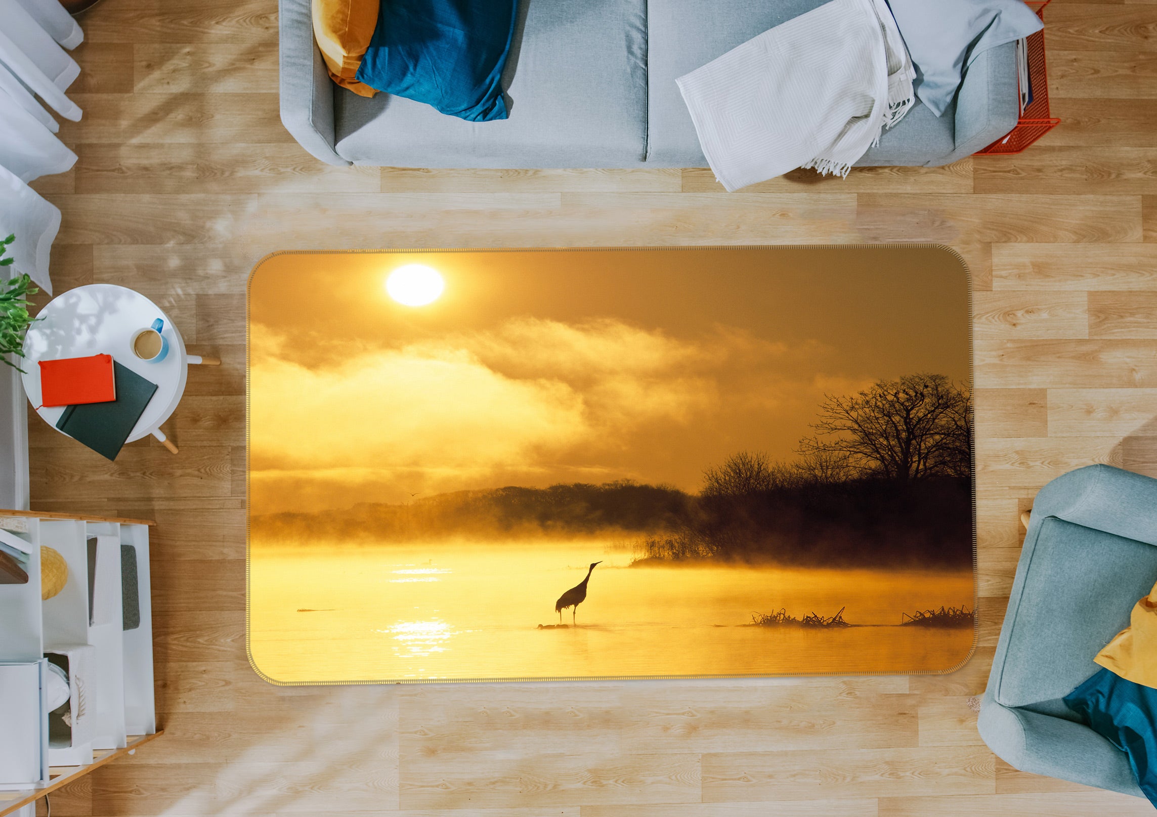 3D Lake Surface 75157 Non Slip Rug Mat