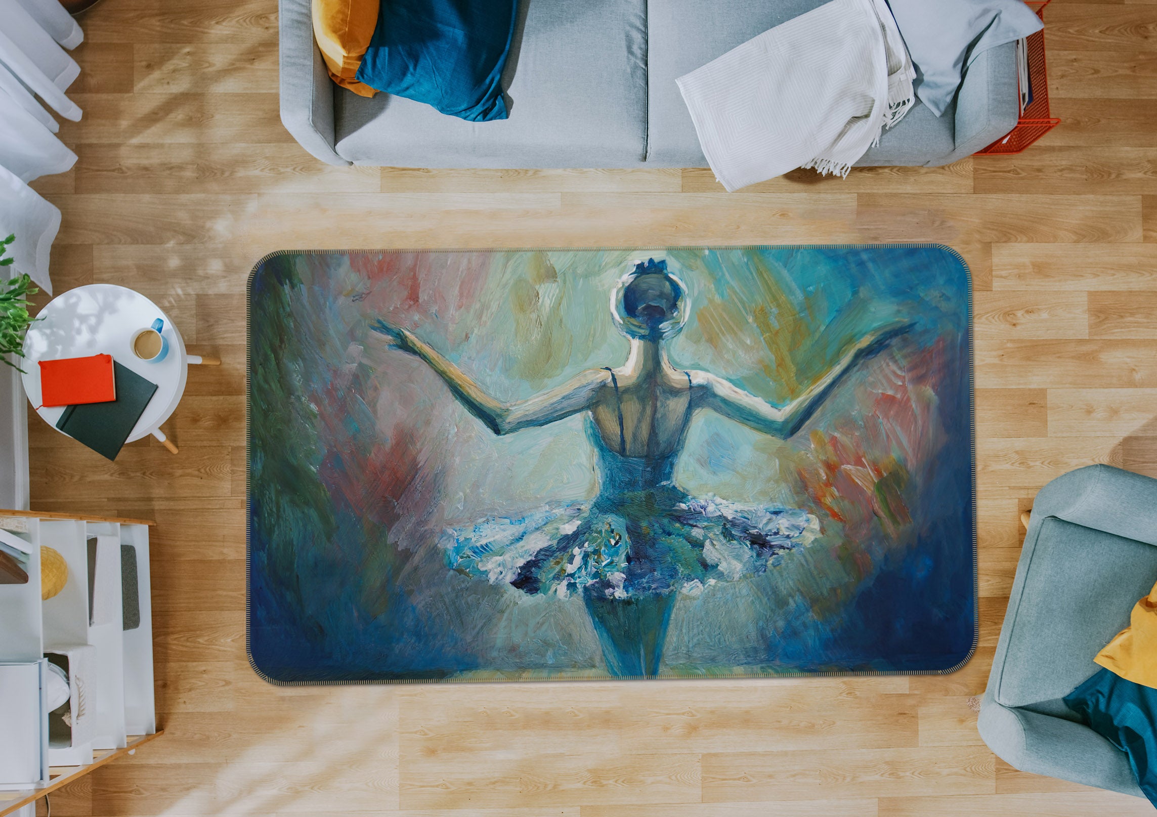 3D Ballet 36078 Non Slip Rug Mat