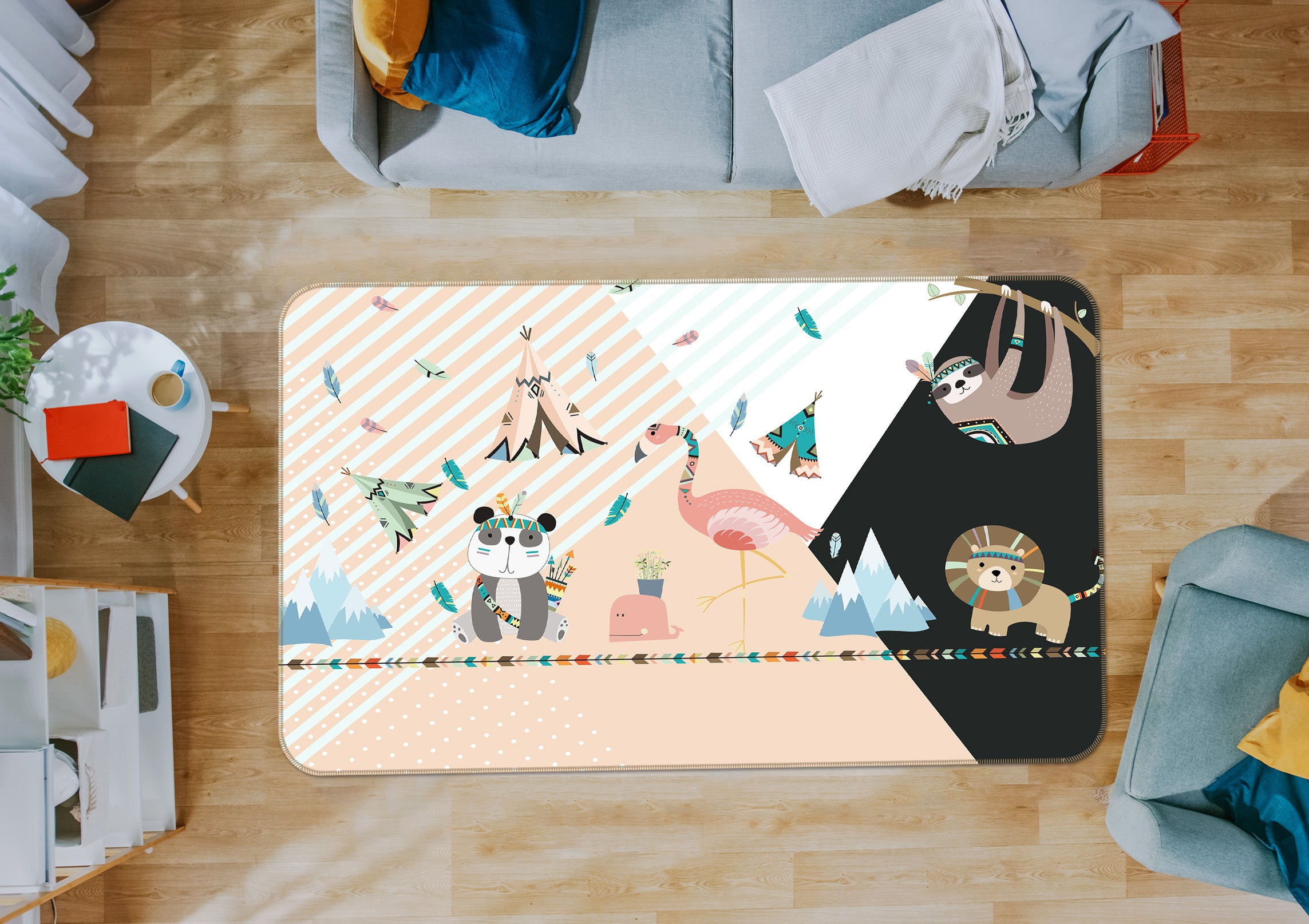 3D Animals 34082 Non Slip Rug Mat