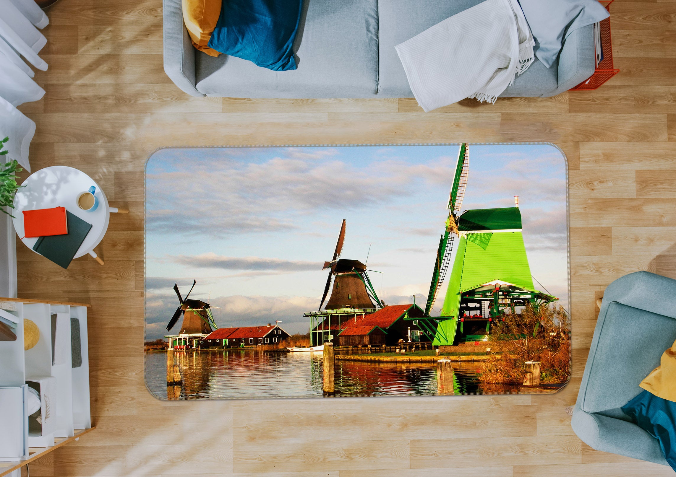 3D Windmill 32014 Non Slip Rug Mat