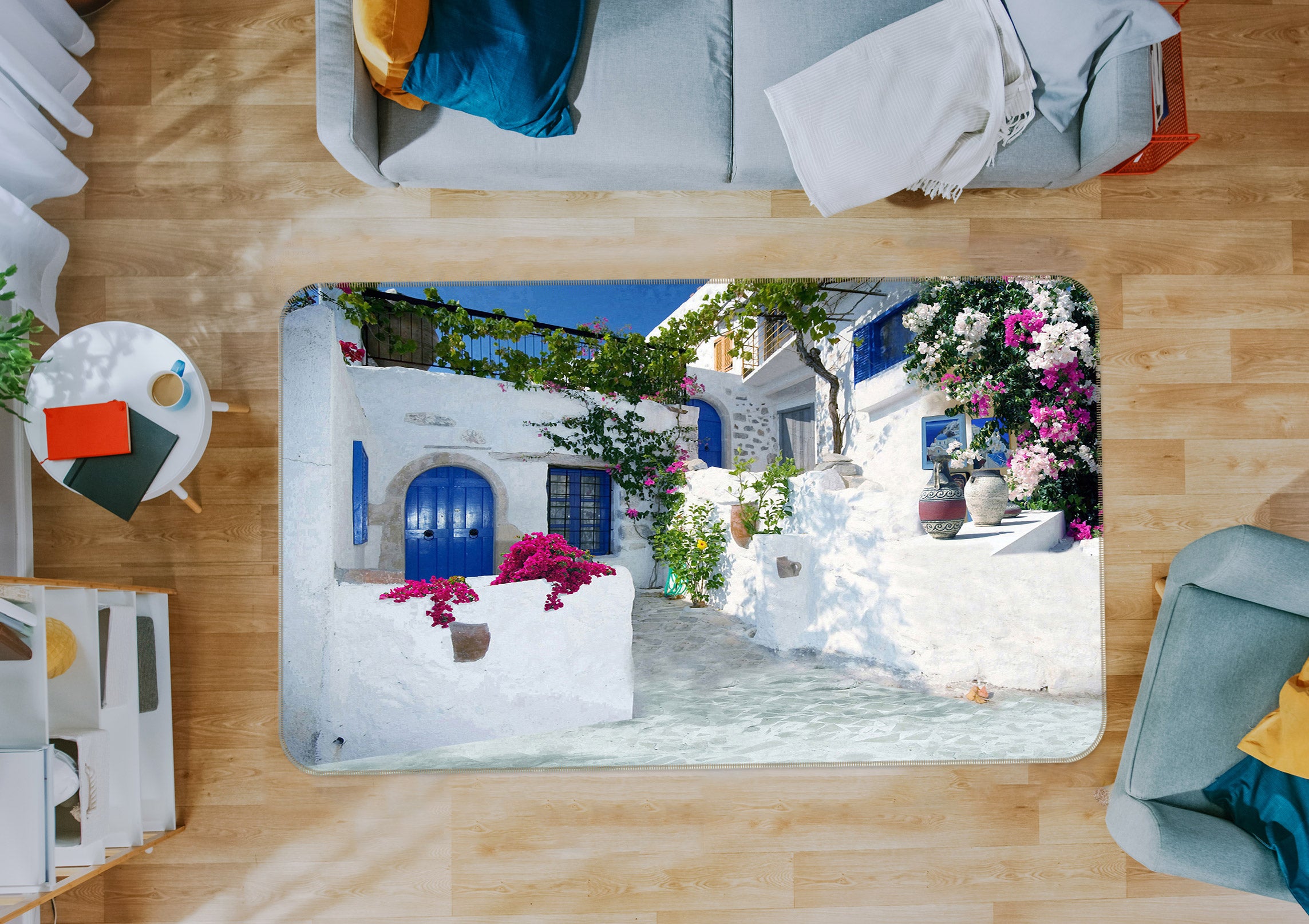 3D Houses 75169 Non Slip Rug Mat