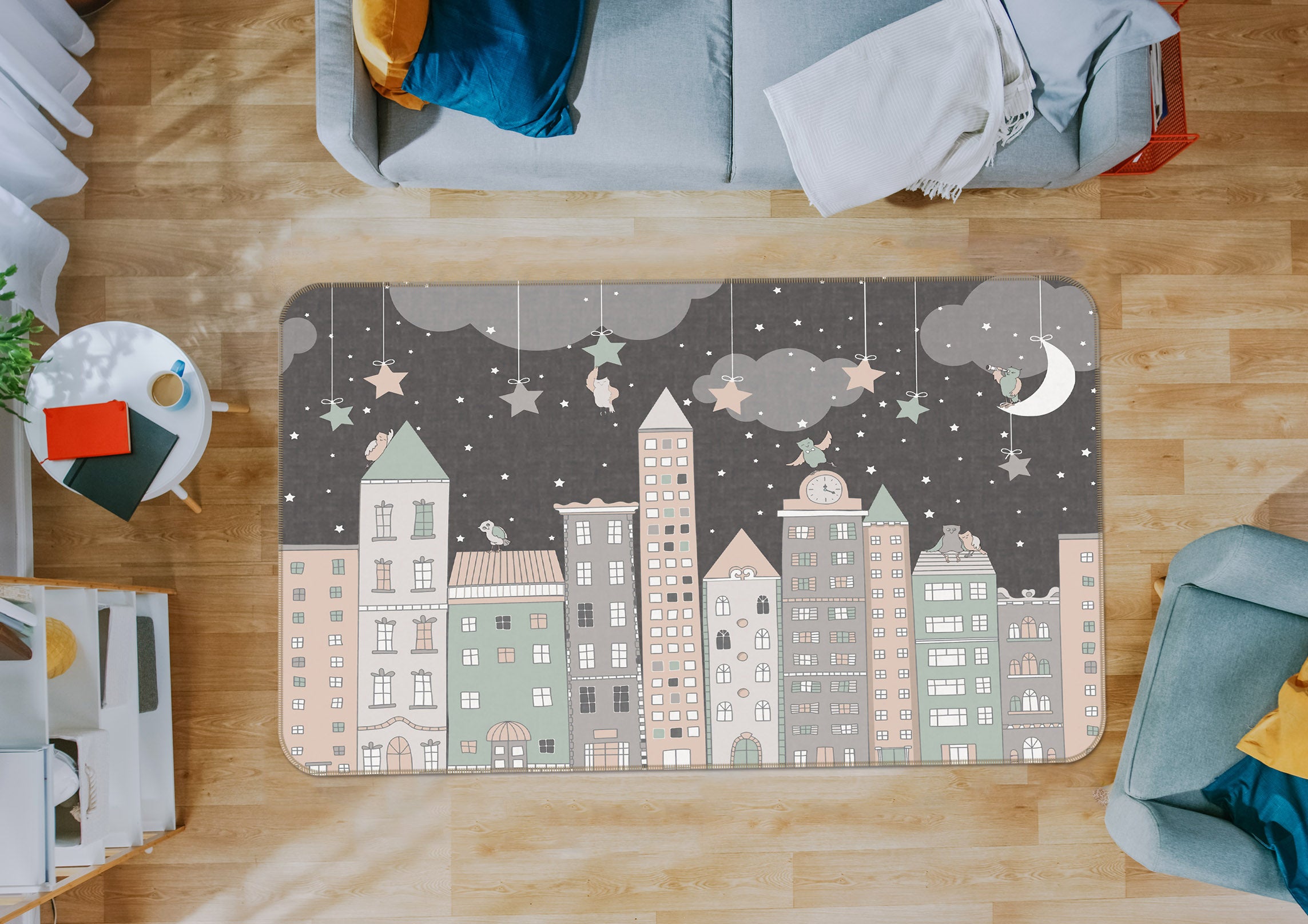3D Building 34048 Non Slip Rug Mat
