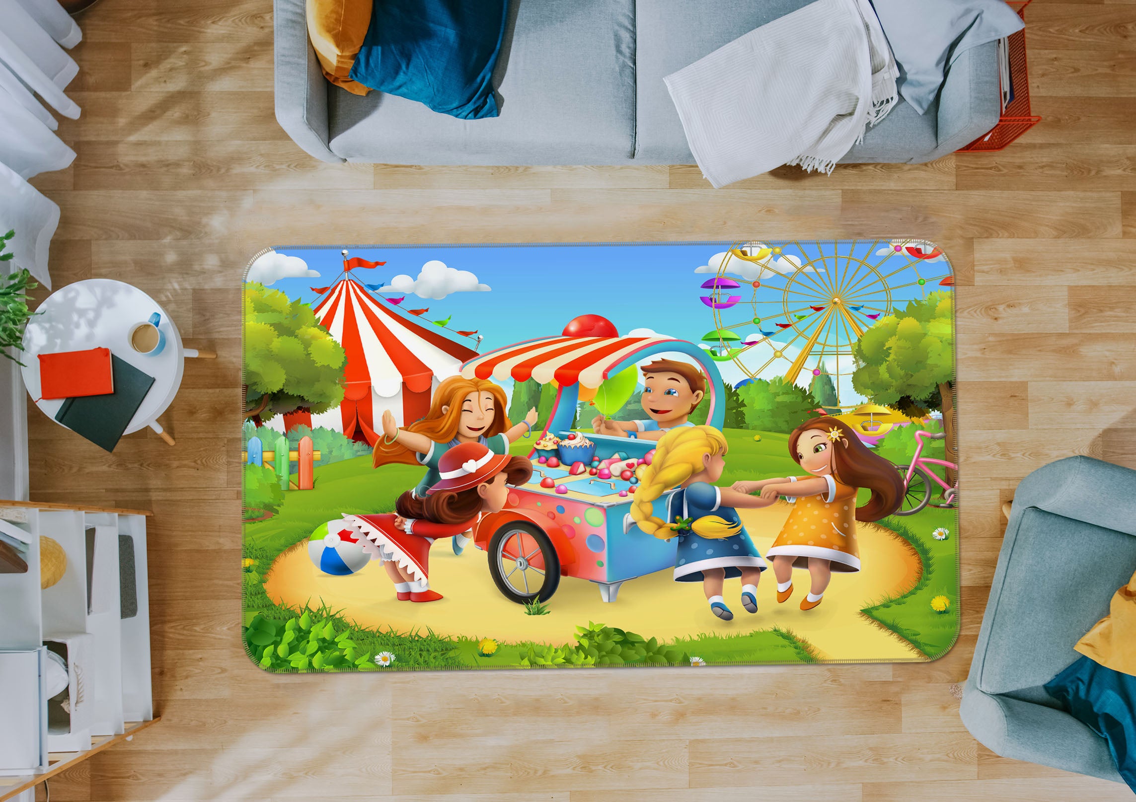 3D Child Playground 35230 Non Slip Rug Mat