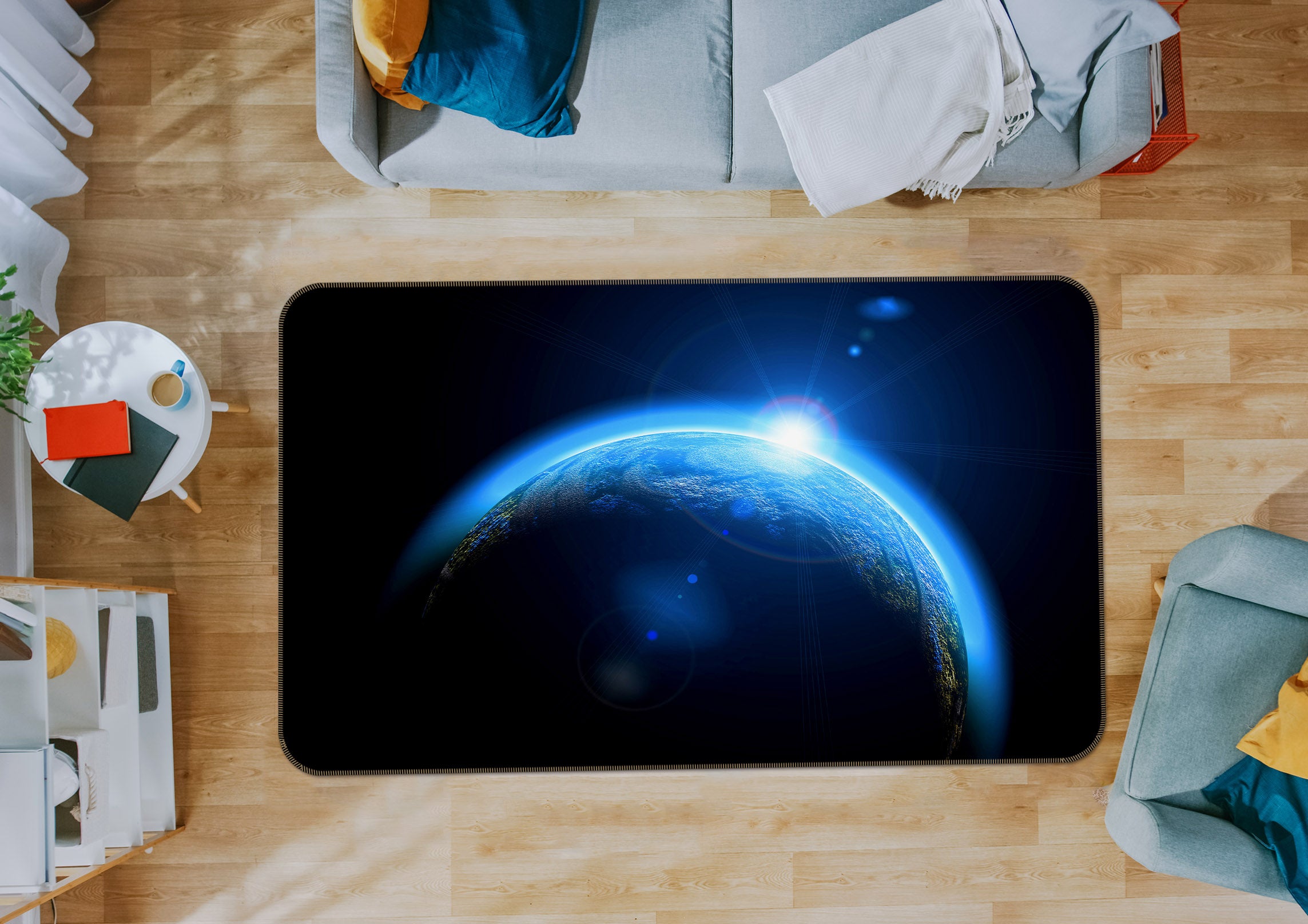 3D Earth 31153 Non Slip Rug Mat