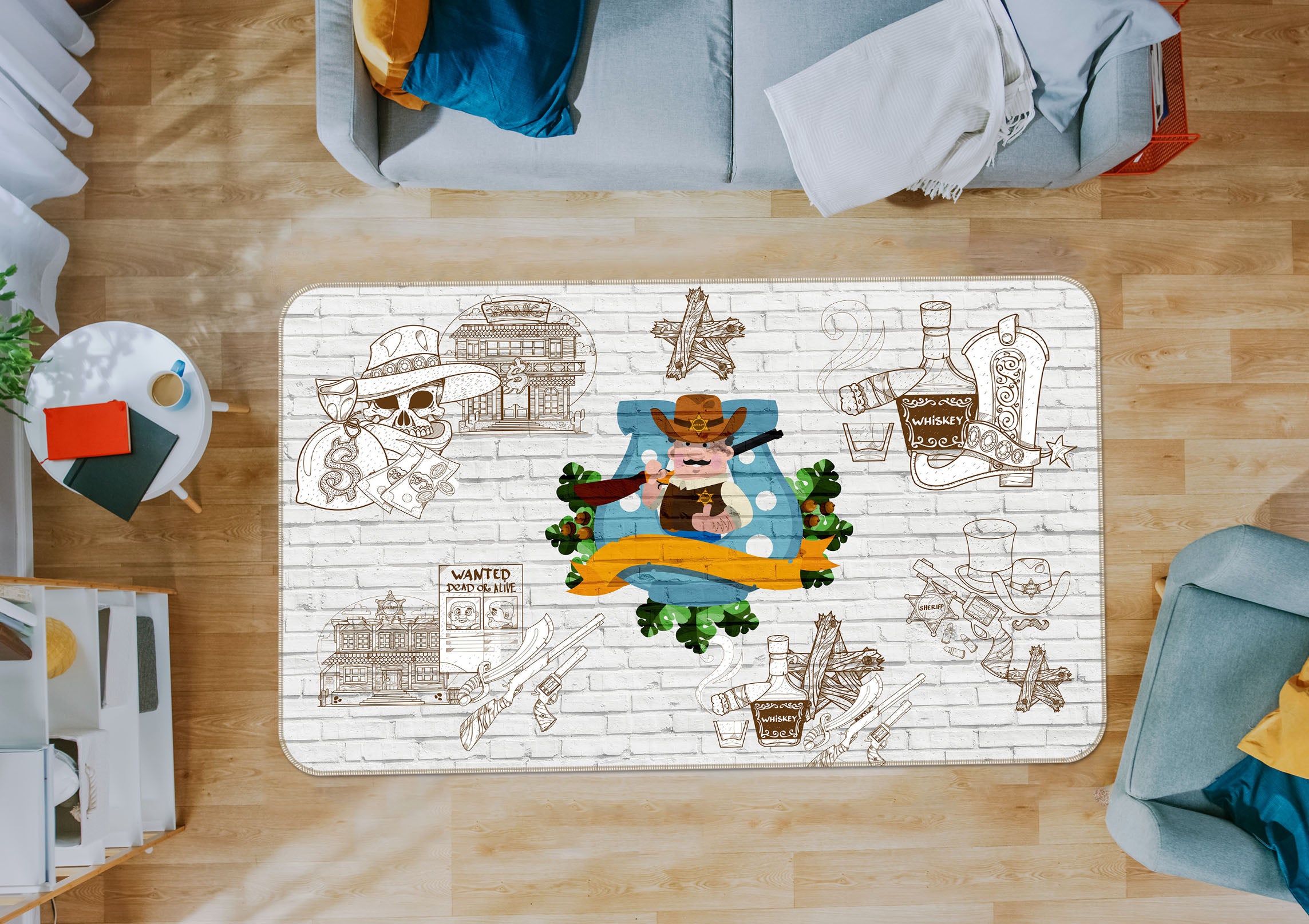 3D Cowboy 34064 Non Slip Rug Mat