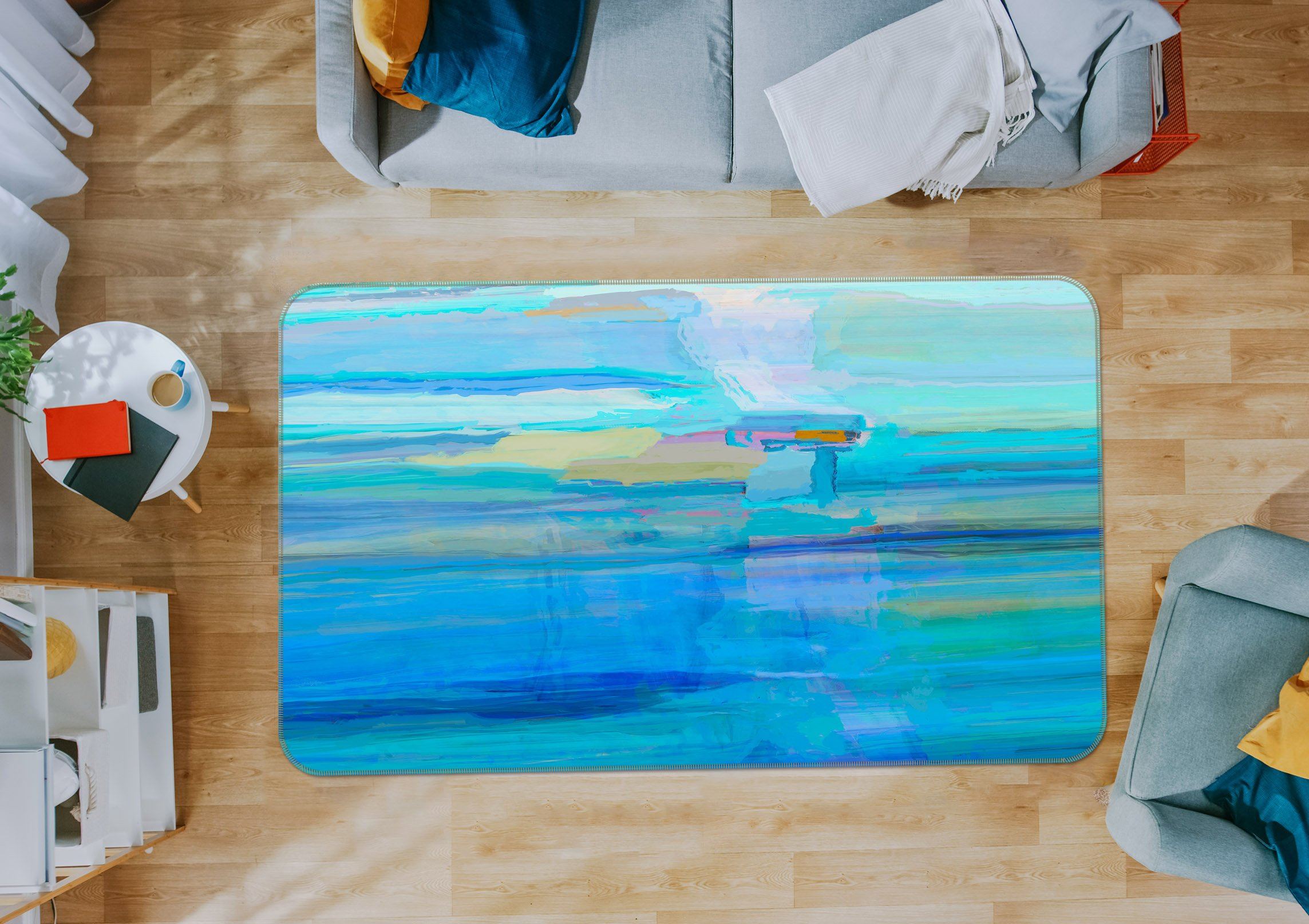3D Blue Sea 1007 Michael Tienhaara Rug Non Slip Rug Mat Mat AJ Creativity Home 