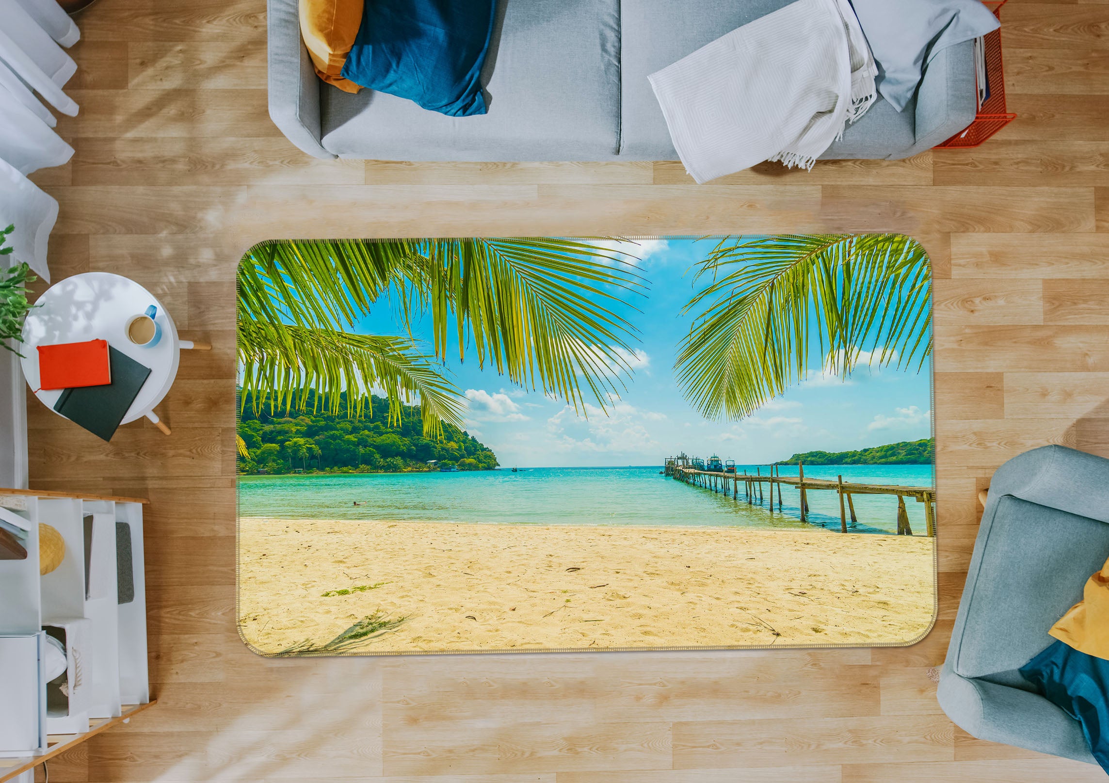3D Seaside 31095 Non Slip Rug Mat