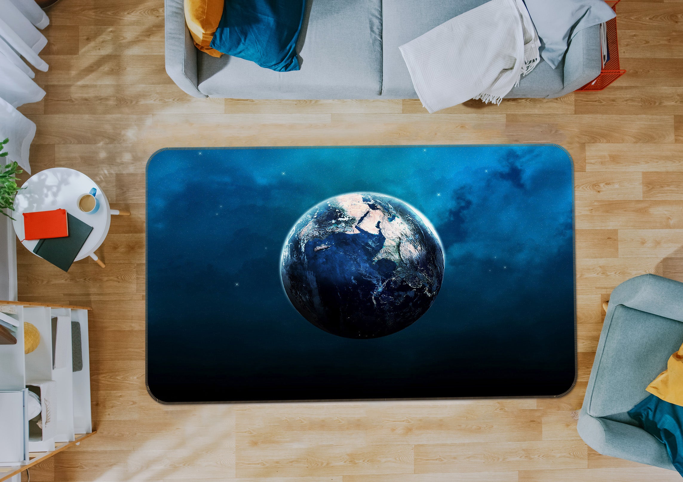 3D Earth 31140 Non Slip Rug Mat