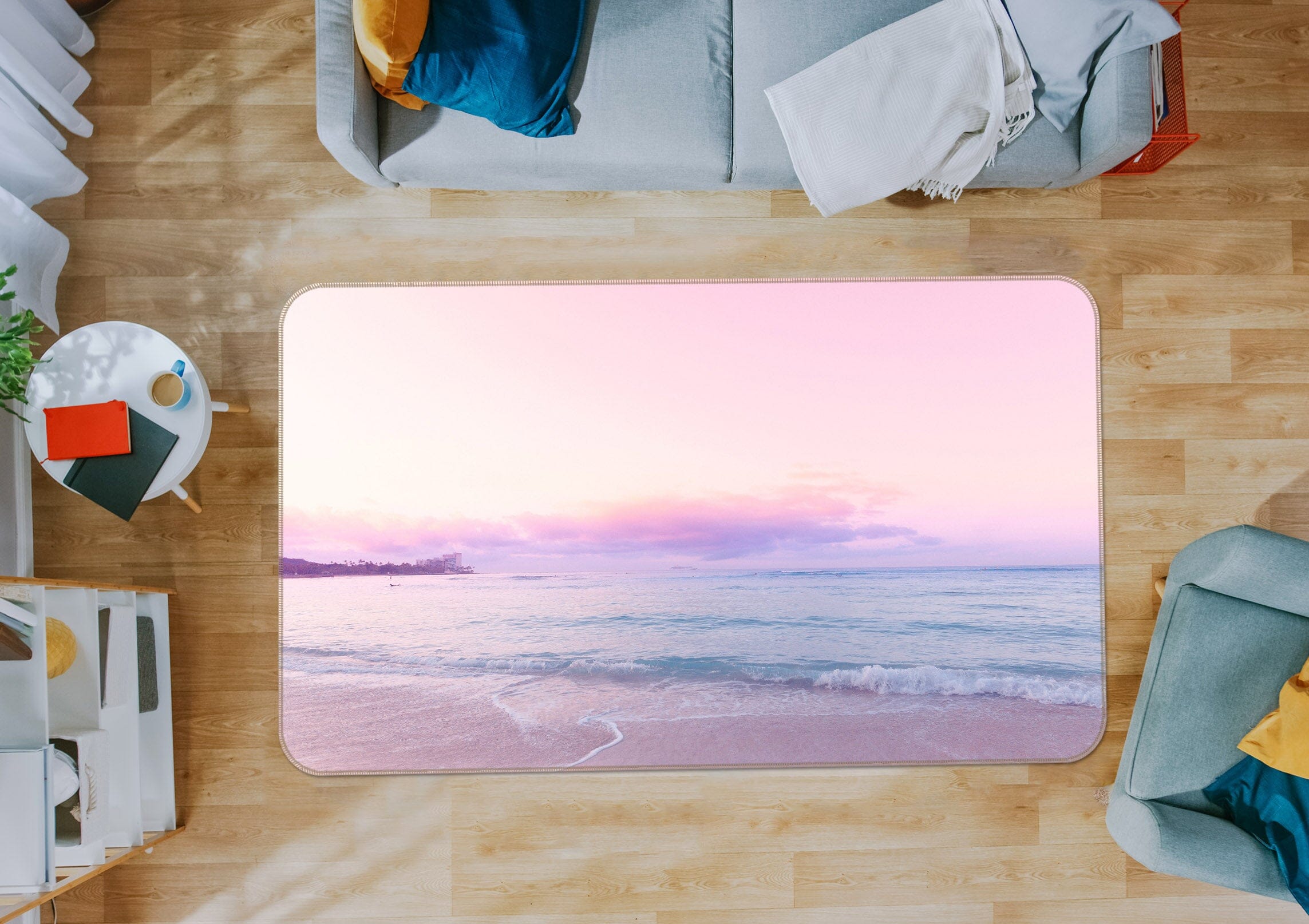 3D Purple Sky 1005 Noirblanc777 Rug Non Slip Rug Mat Mat AJ Creativity Home 