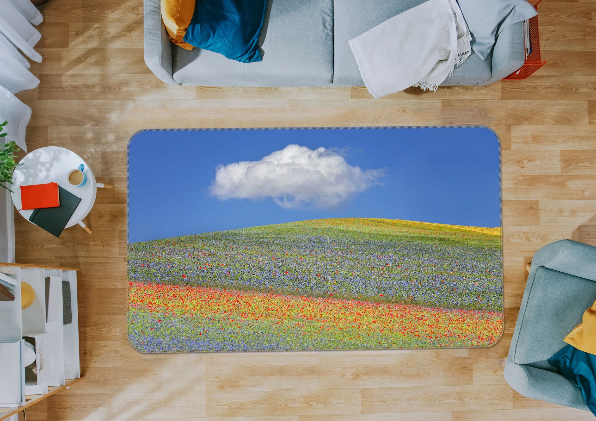 3D Summer Flowers 1153 Marco Carmassi Rug Non Slip Rug Mat Mat AJ Creativity Home 