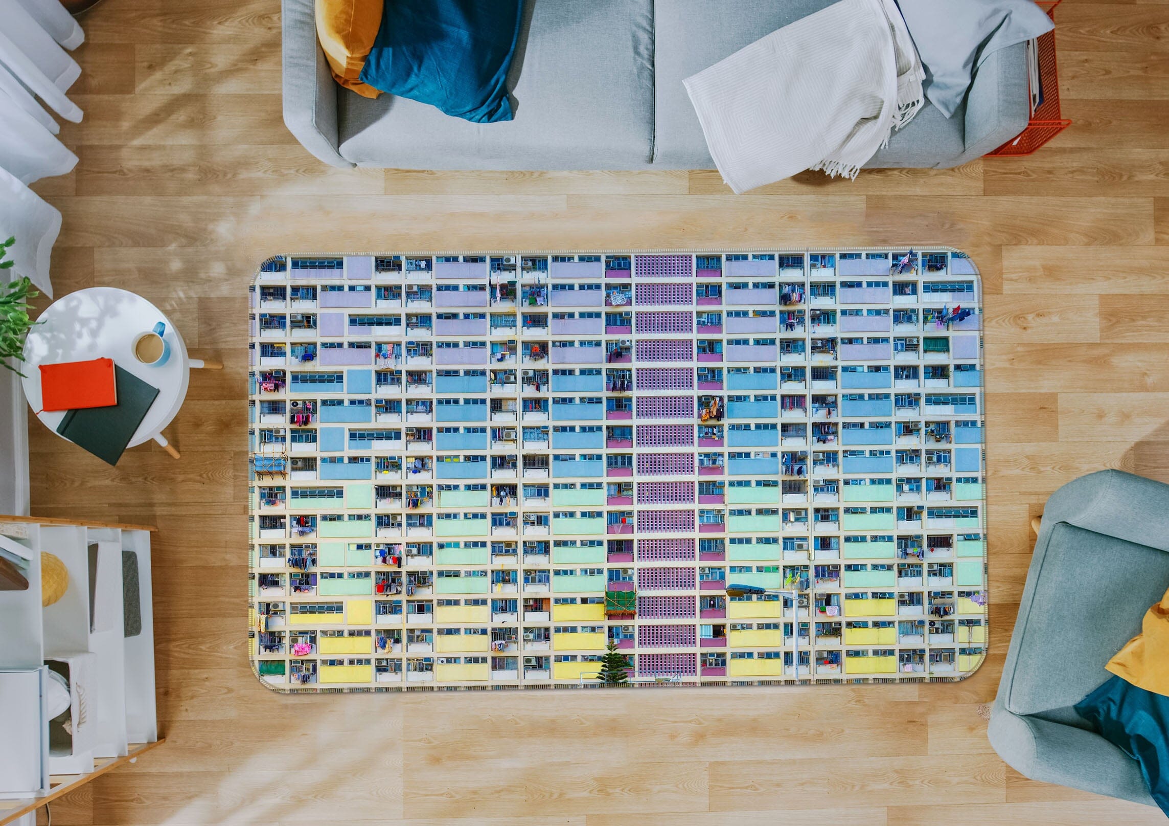 3D Multicolored Glass 1104 Marco Carmassi Rug Non Slip Rug Mat Mat AJ Creativity Home 