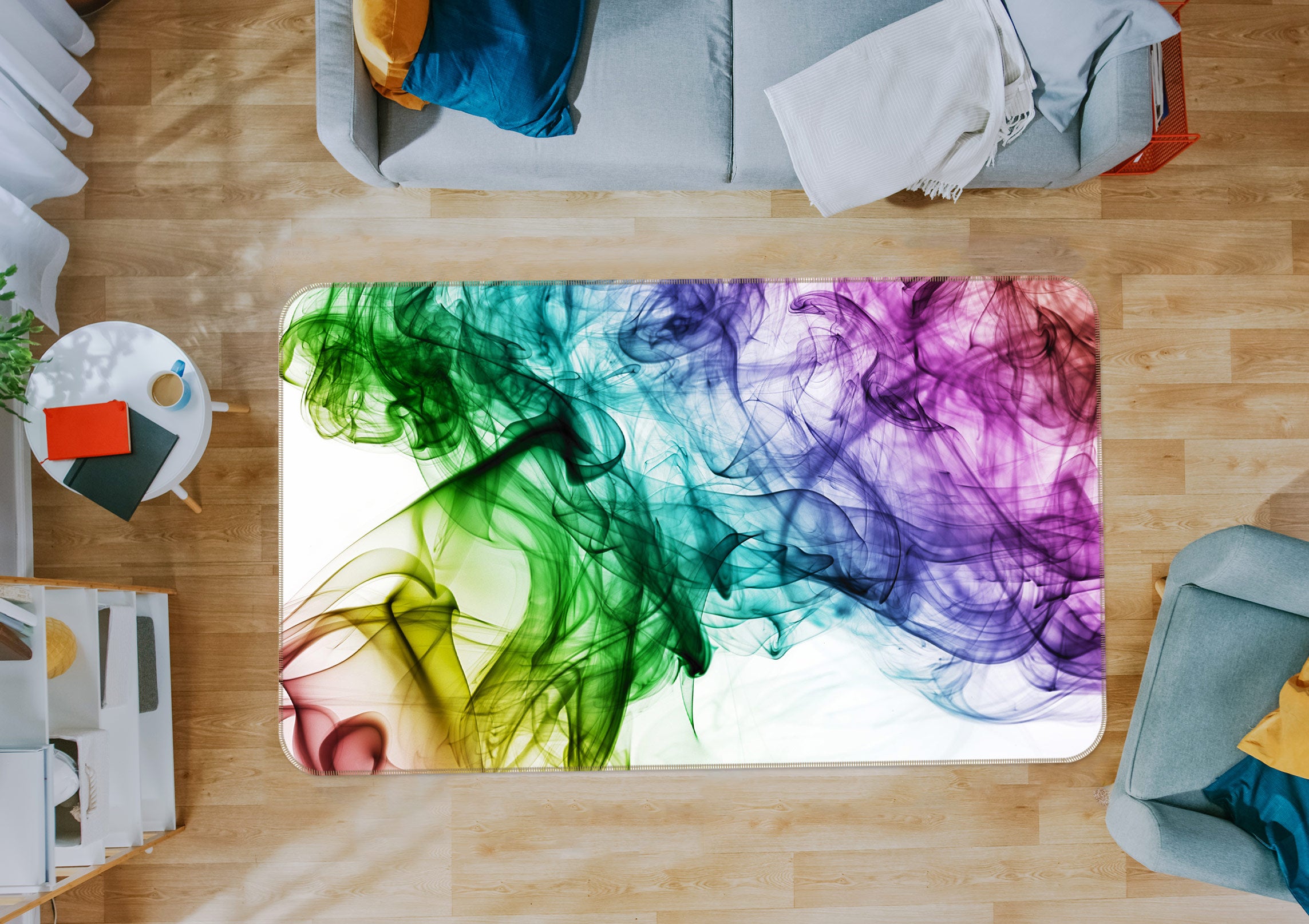 3D Color Pattern 76280 Non Slip Rug Mat
