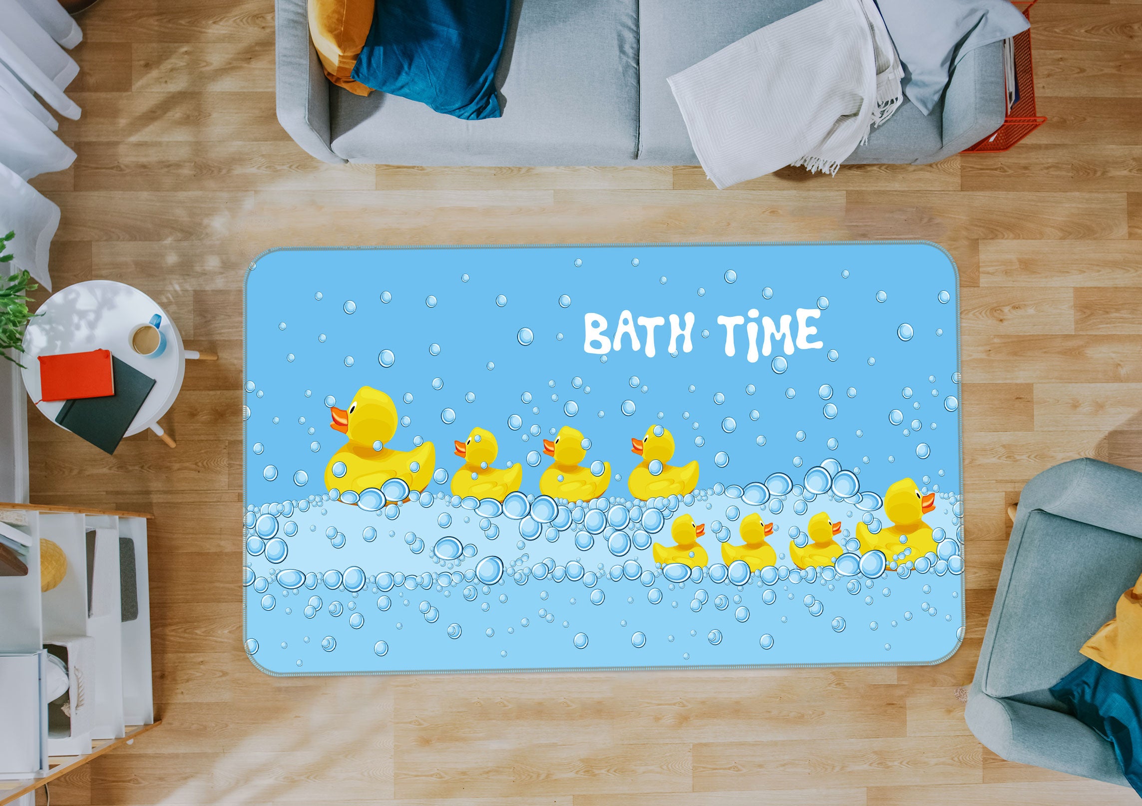 3D Little Yellow Duck 77201 Non Slip Rug Mat
