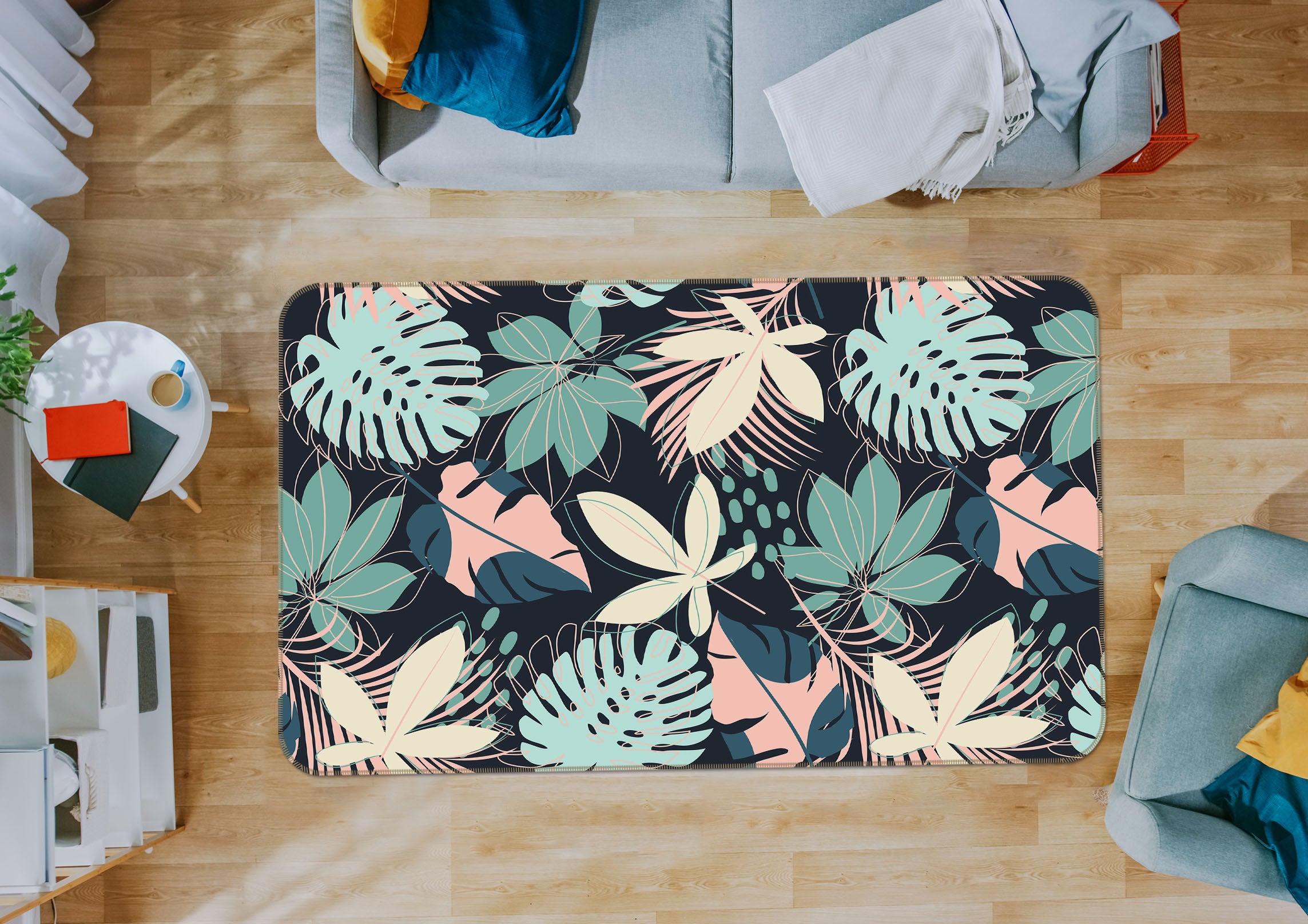 3D Leaves 31043 Non Slip Rug Mat