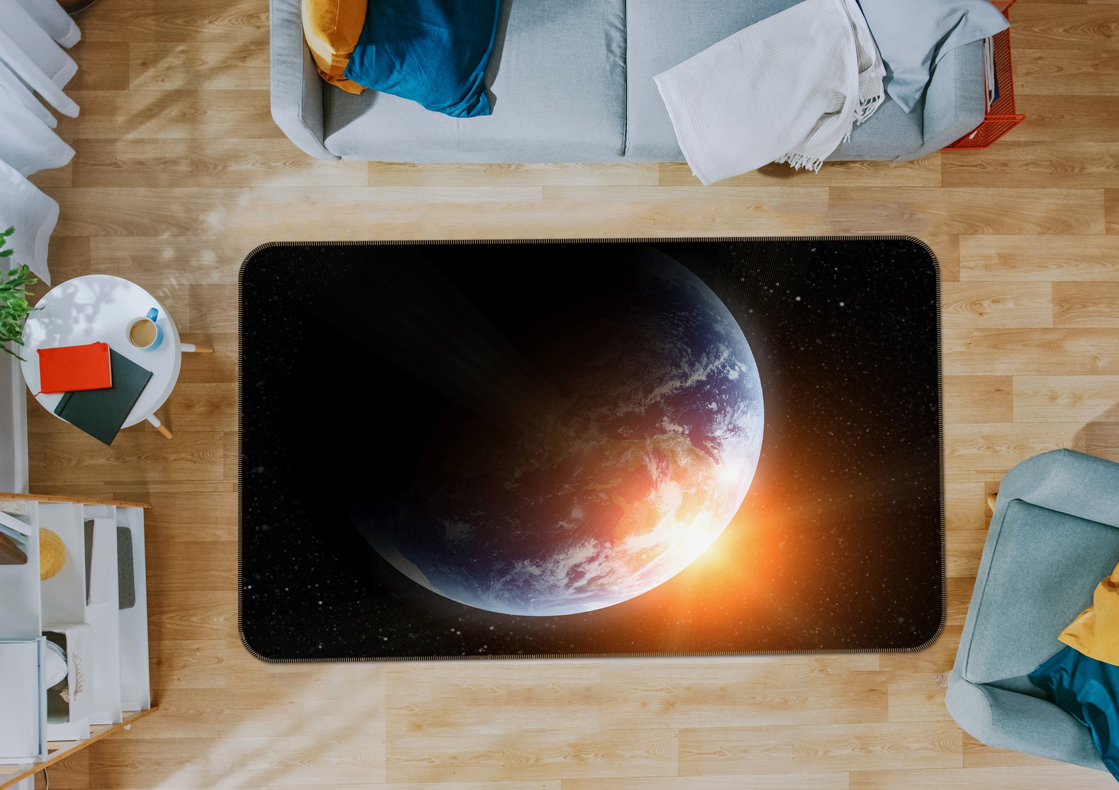 3D Earth 31149 Non Slip Rug Mat