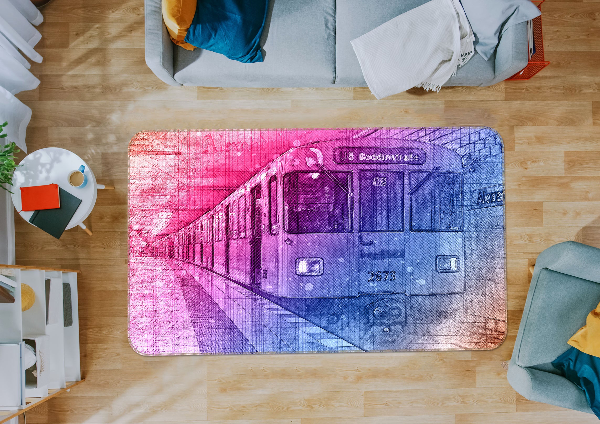 3D Subway 39004 Vehicle Non Slip Rug Mat