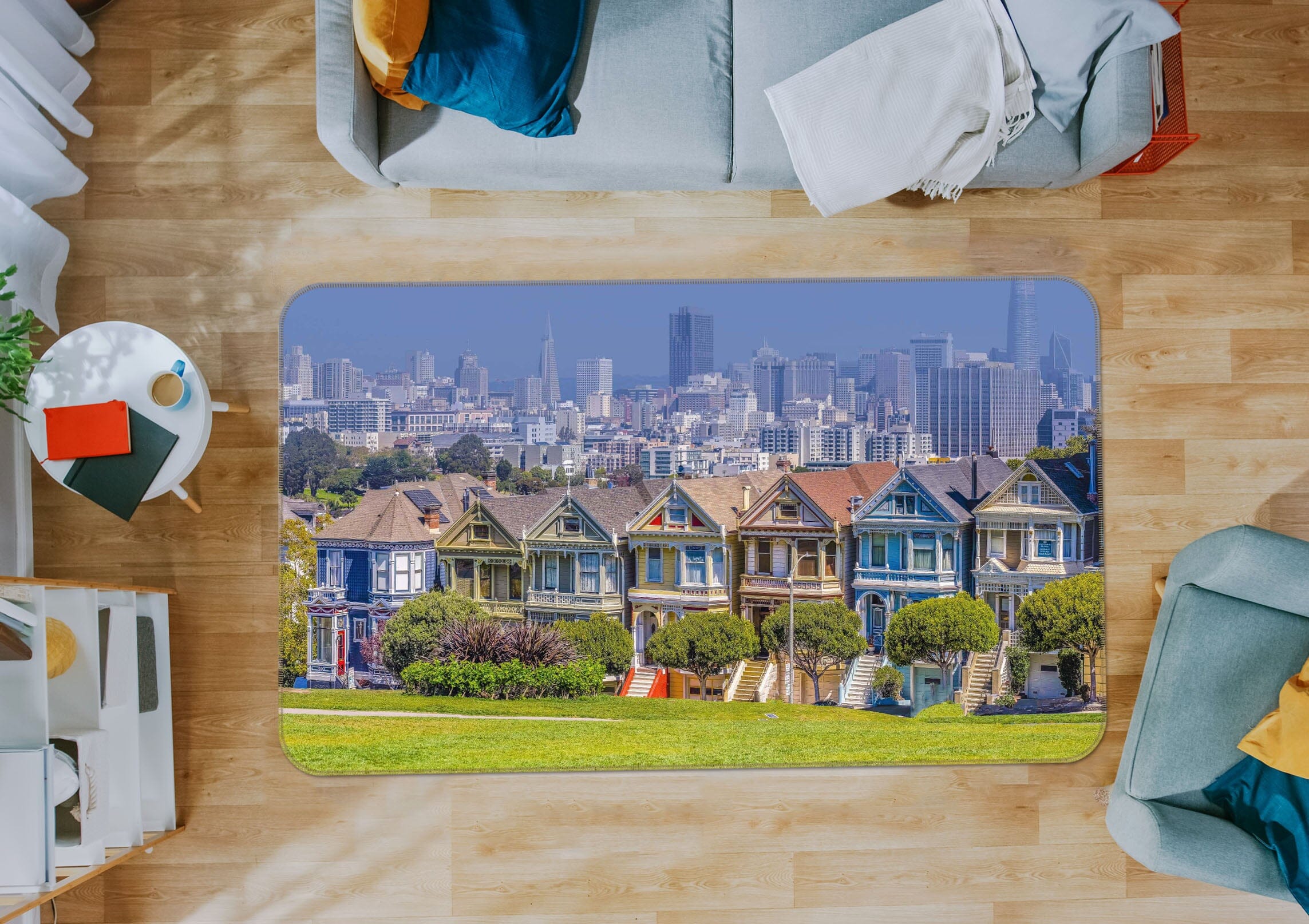 3D Steppe Village 1147 Marco Carmassi Rug Non Slip Rug Mat Mat AJ Creativity Home 