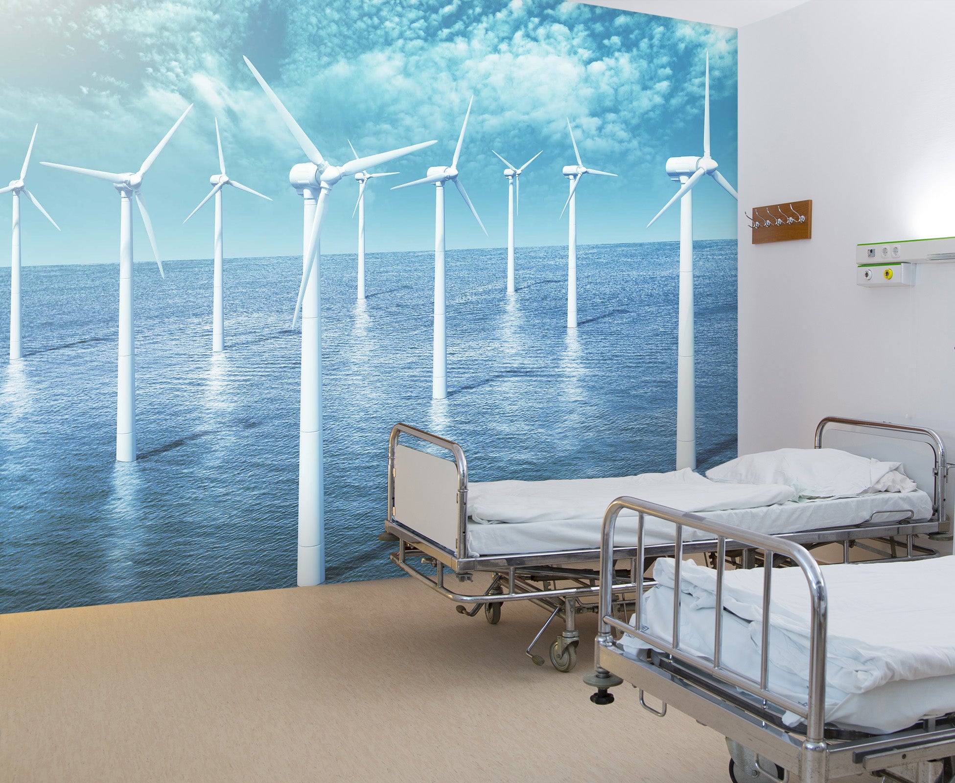 3D White Windmill 045 Wall Murals Wallpaper AJ Wallpaper 2 