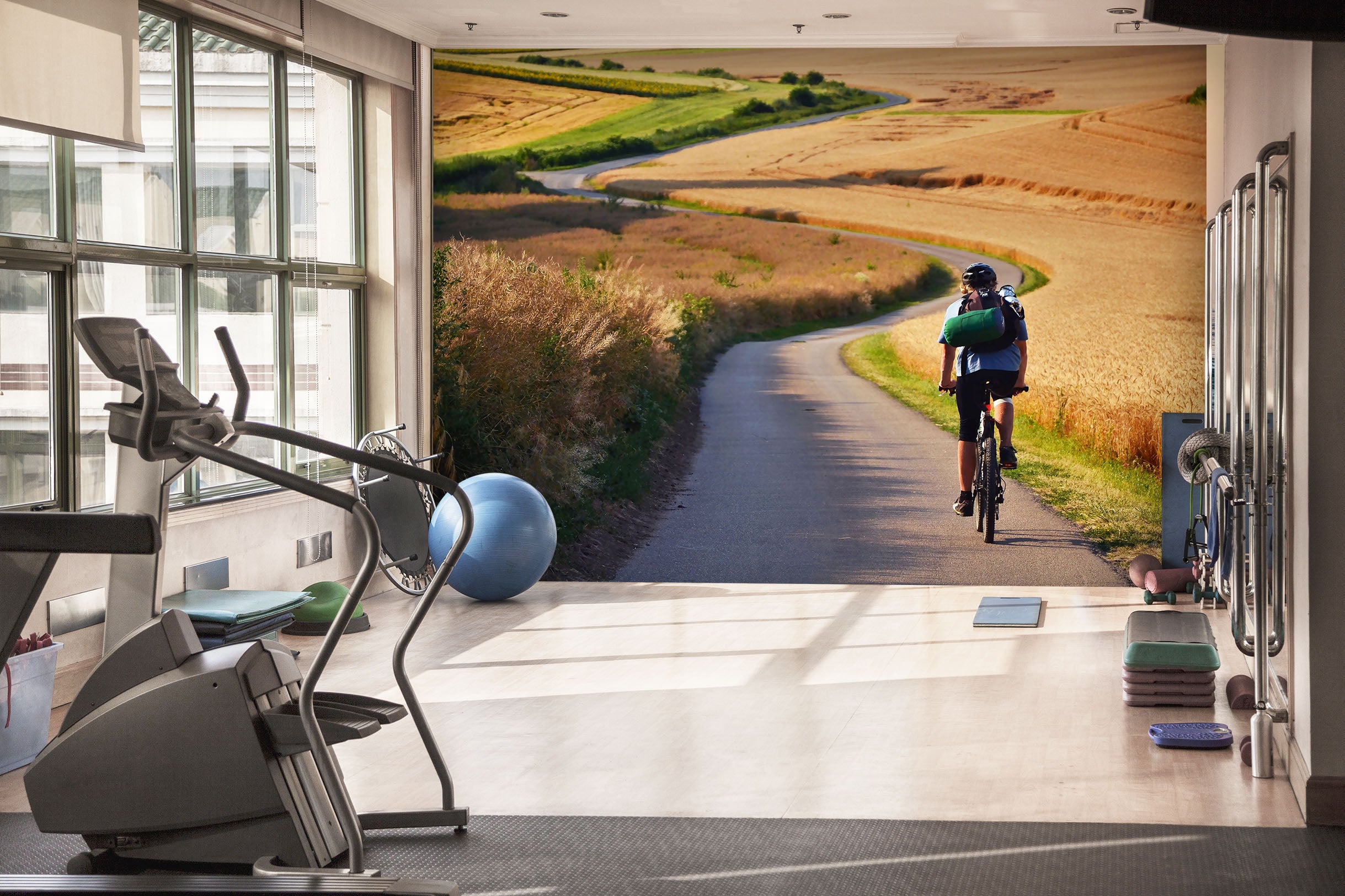 3D Ride A Bike 030 Wall Murals Wallpaper AJ Wallpaper 2 