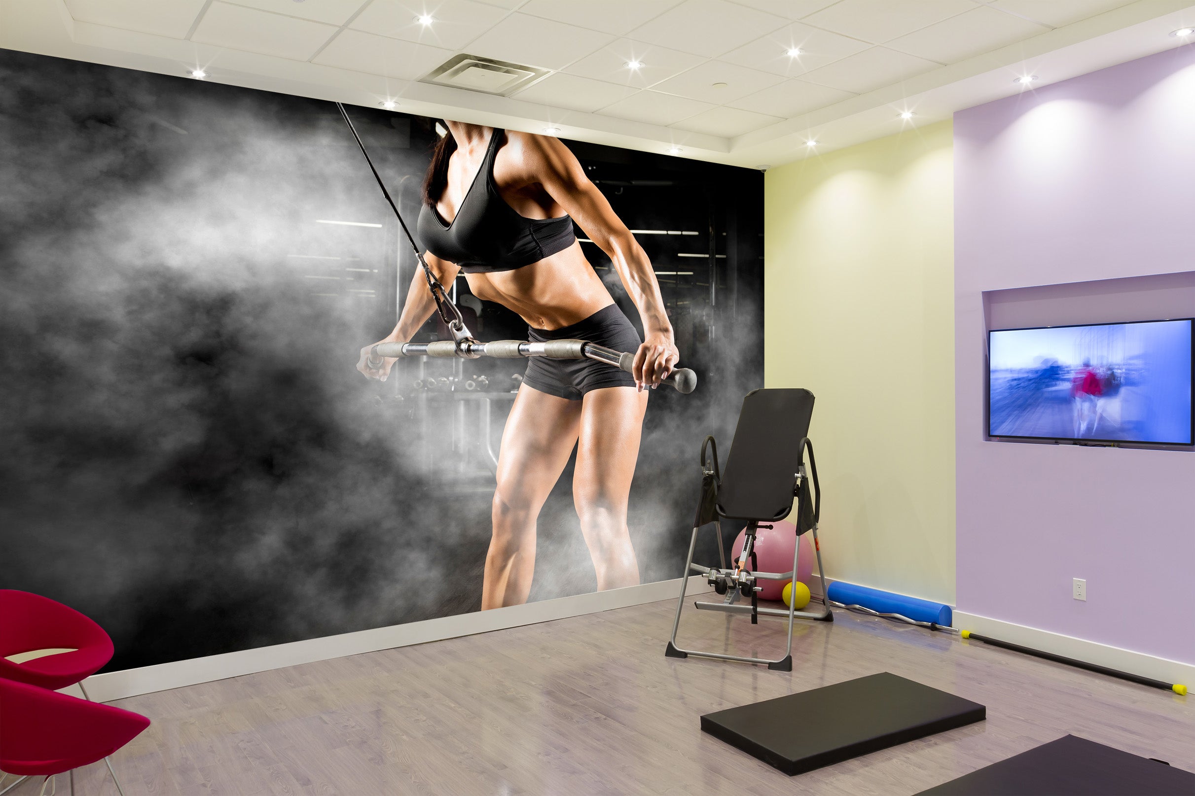 3D Fitness Equipment 297 Wall Murals