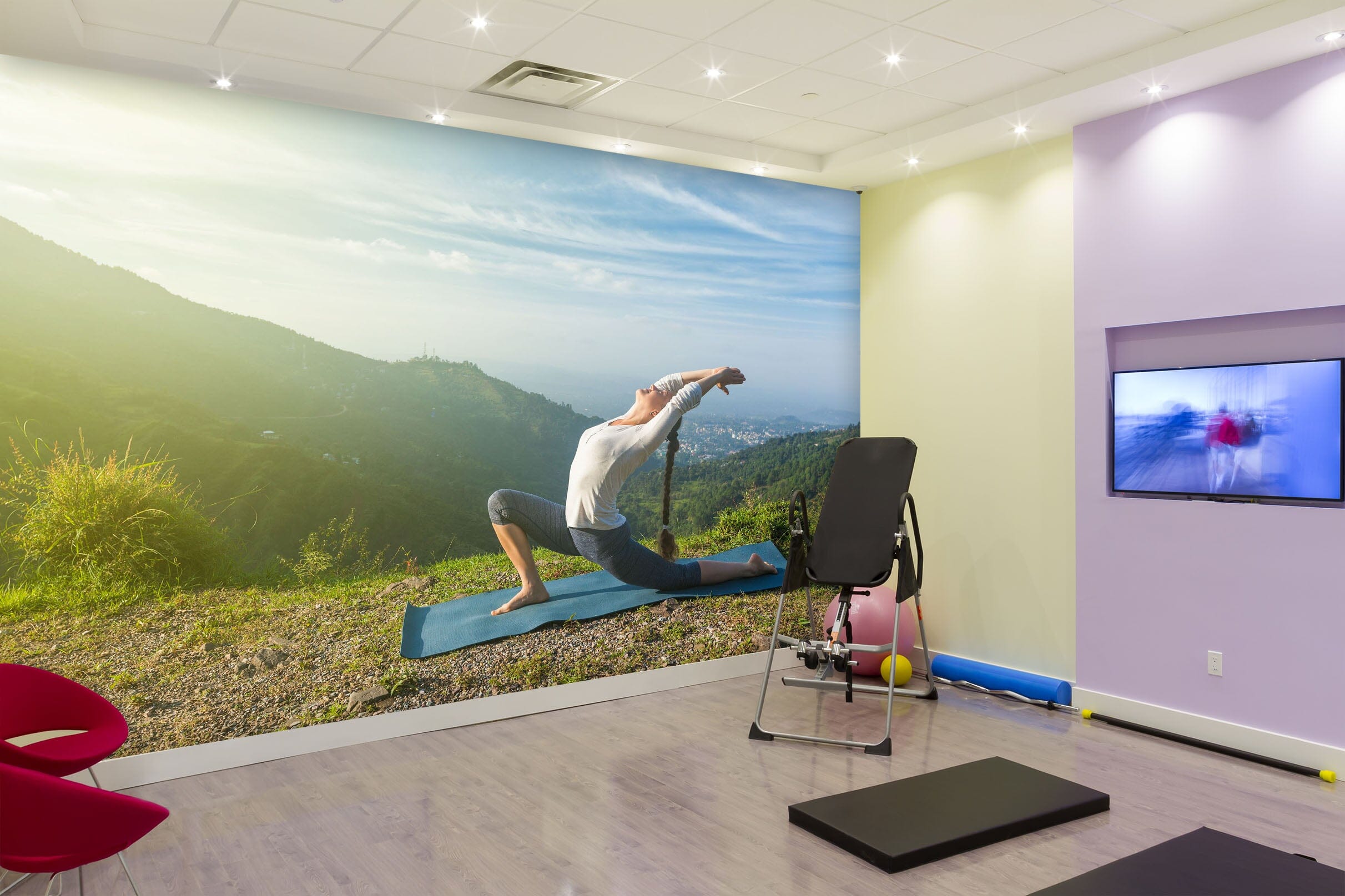 3D Morning Yoga 224 Wall Murals Wallpaper AJ Wallpaper 2 