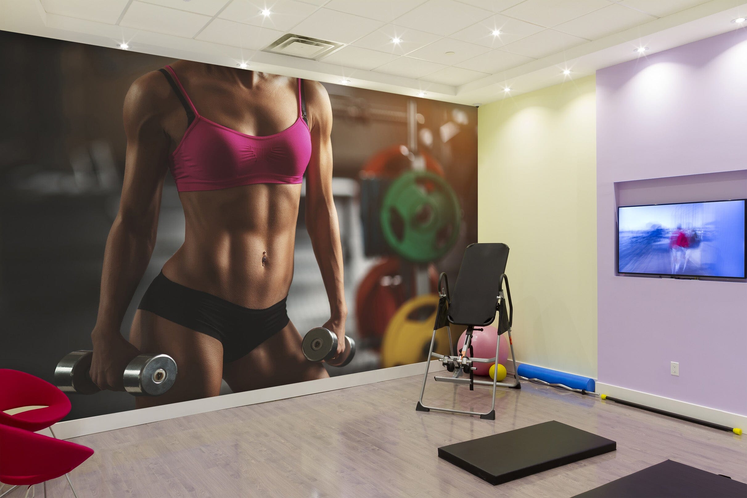 3D Girl Abs 223 Wall Murals Wallpaper AJ Wallpaper 2 