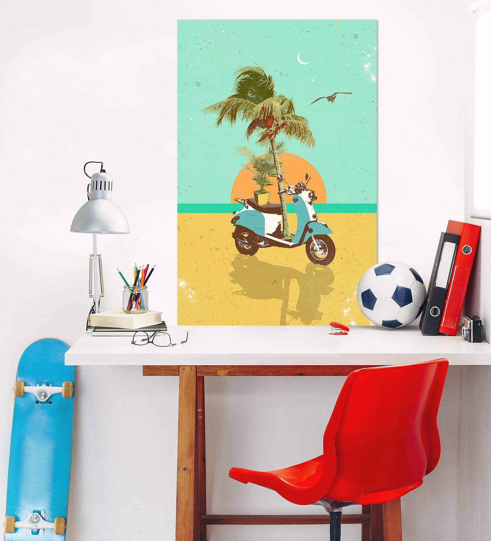 3D Sunrise By The Sea 024 Showdeer Wall Sticker Wallpaper AJ Wallpaper 2 