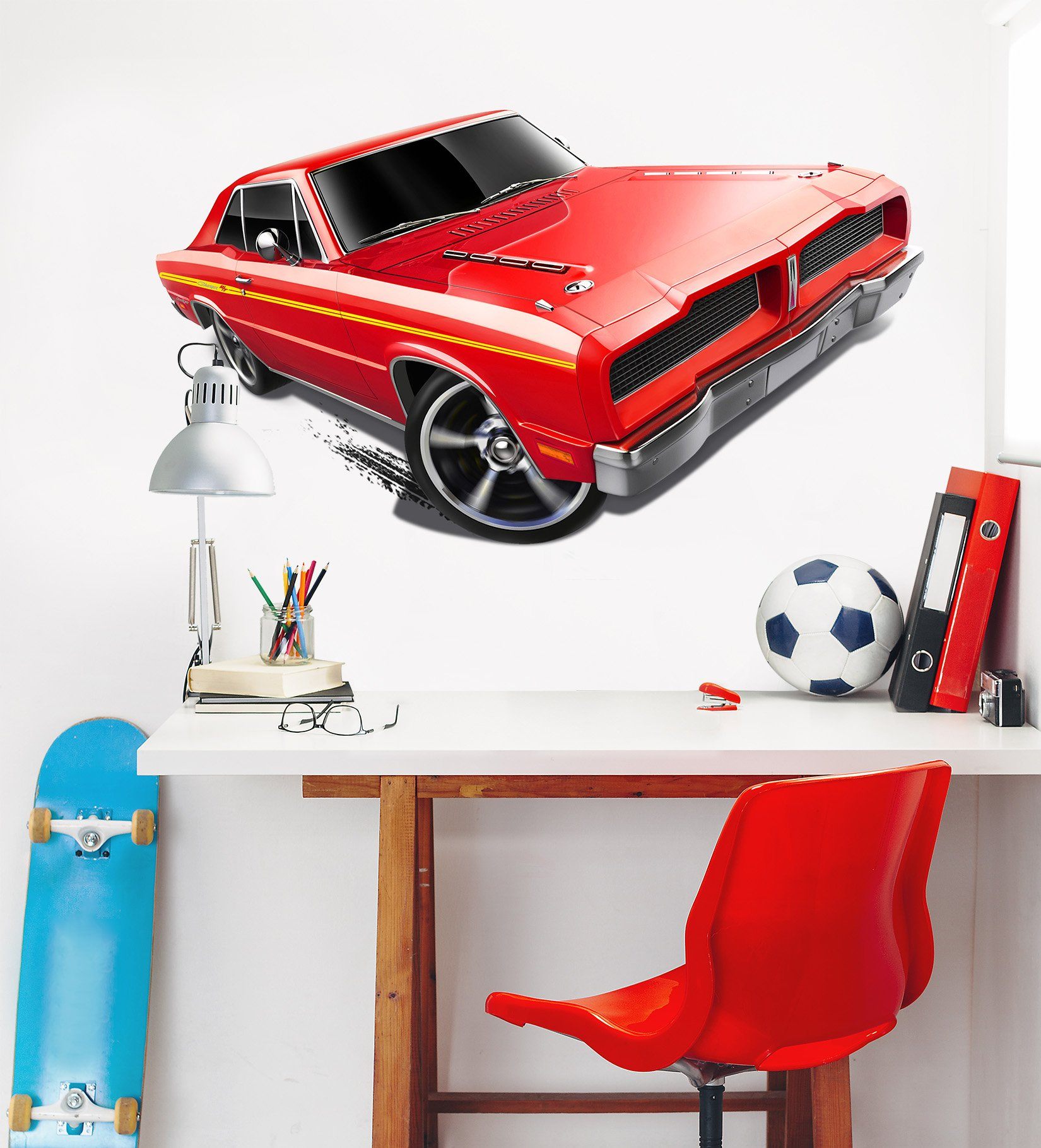 3D Red Car 0104 Vehicles Wallpaper AJ Wallpaper 