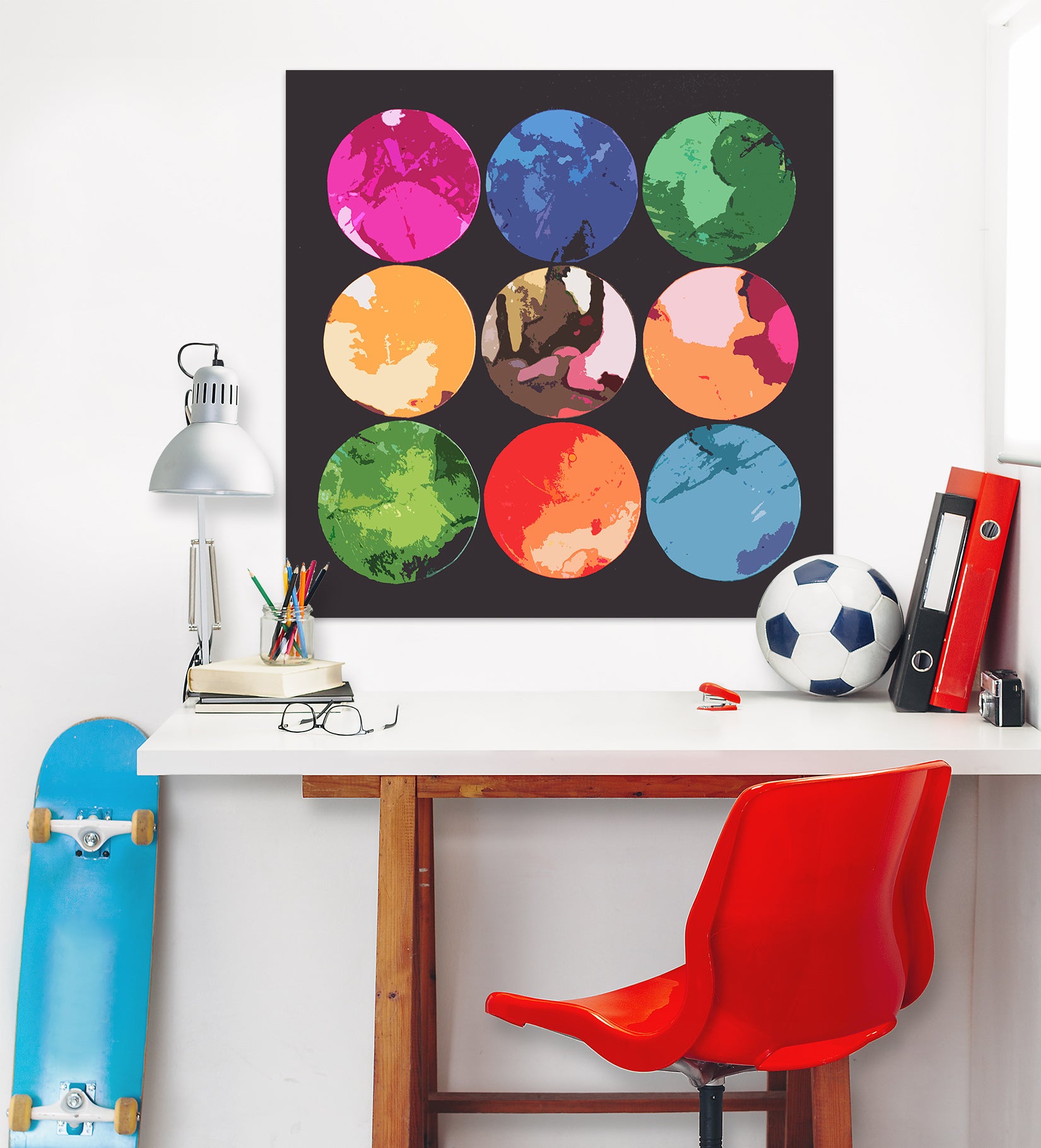 3D Color Circle 70147 Shandra Smith Wall Sticker