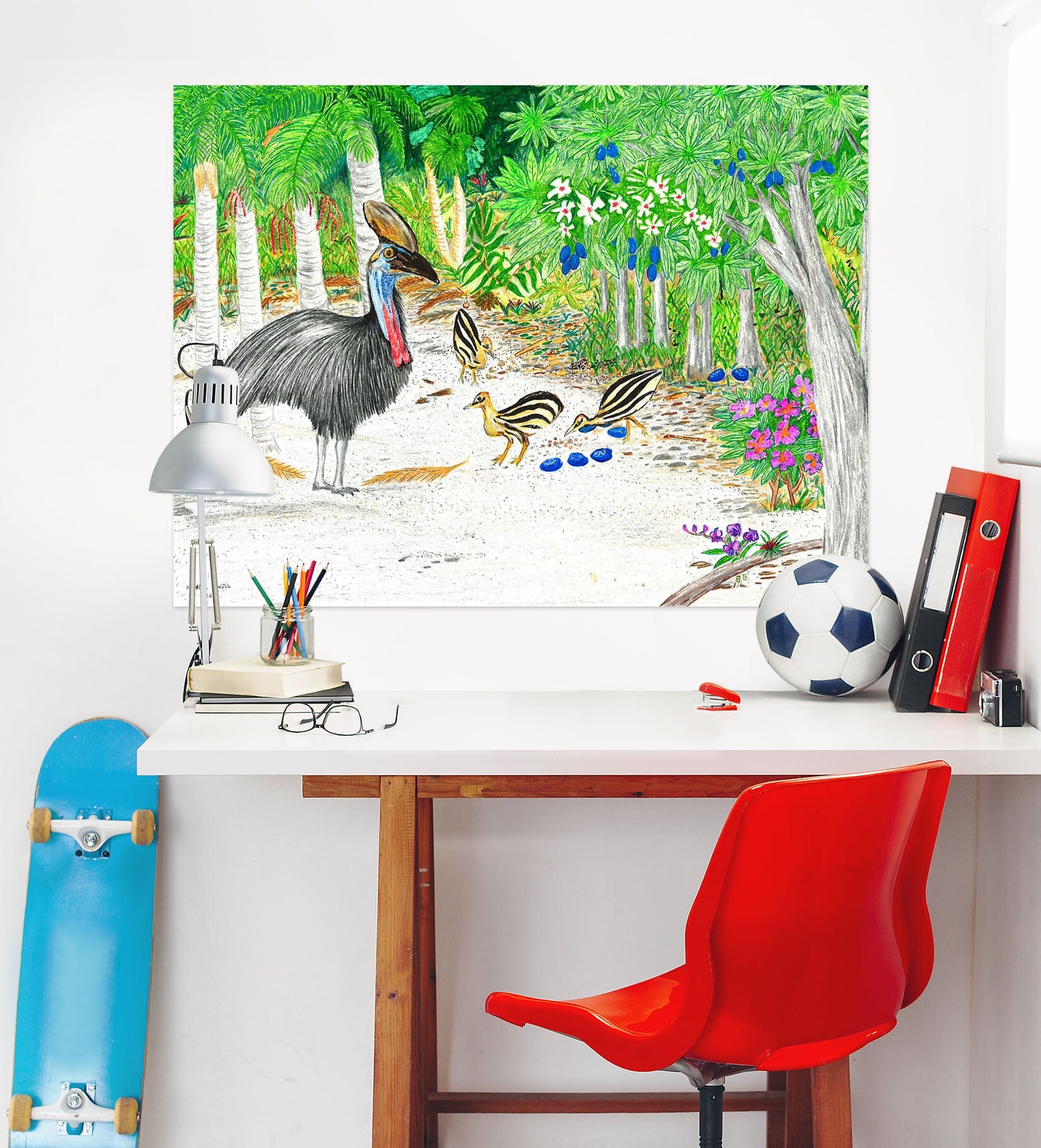 3D Forest Bird 013 Michael Sewell Wall Sticker Wallpaper AJ Wallpaper 2 