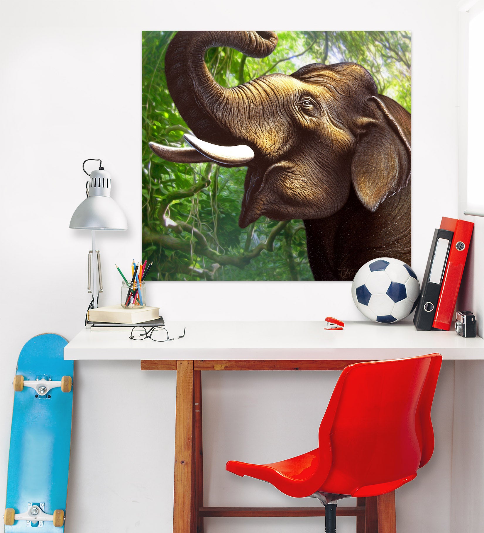 3D Indian Elephant 85159 Jerry LoFaro Wall Sticker