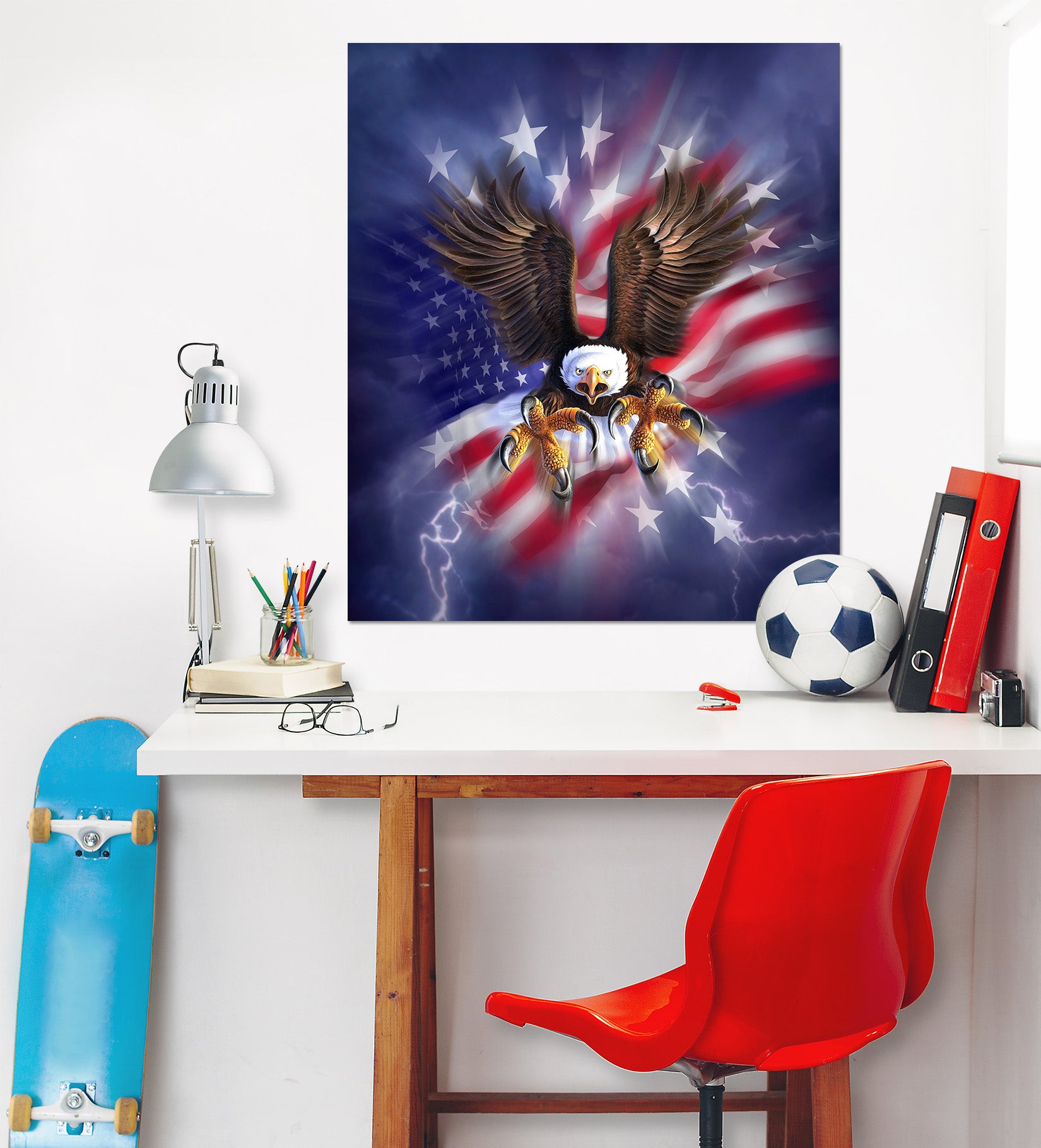 3D Patriotic Eagle 85188 Jerry LoFaro Wall Sticker