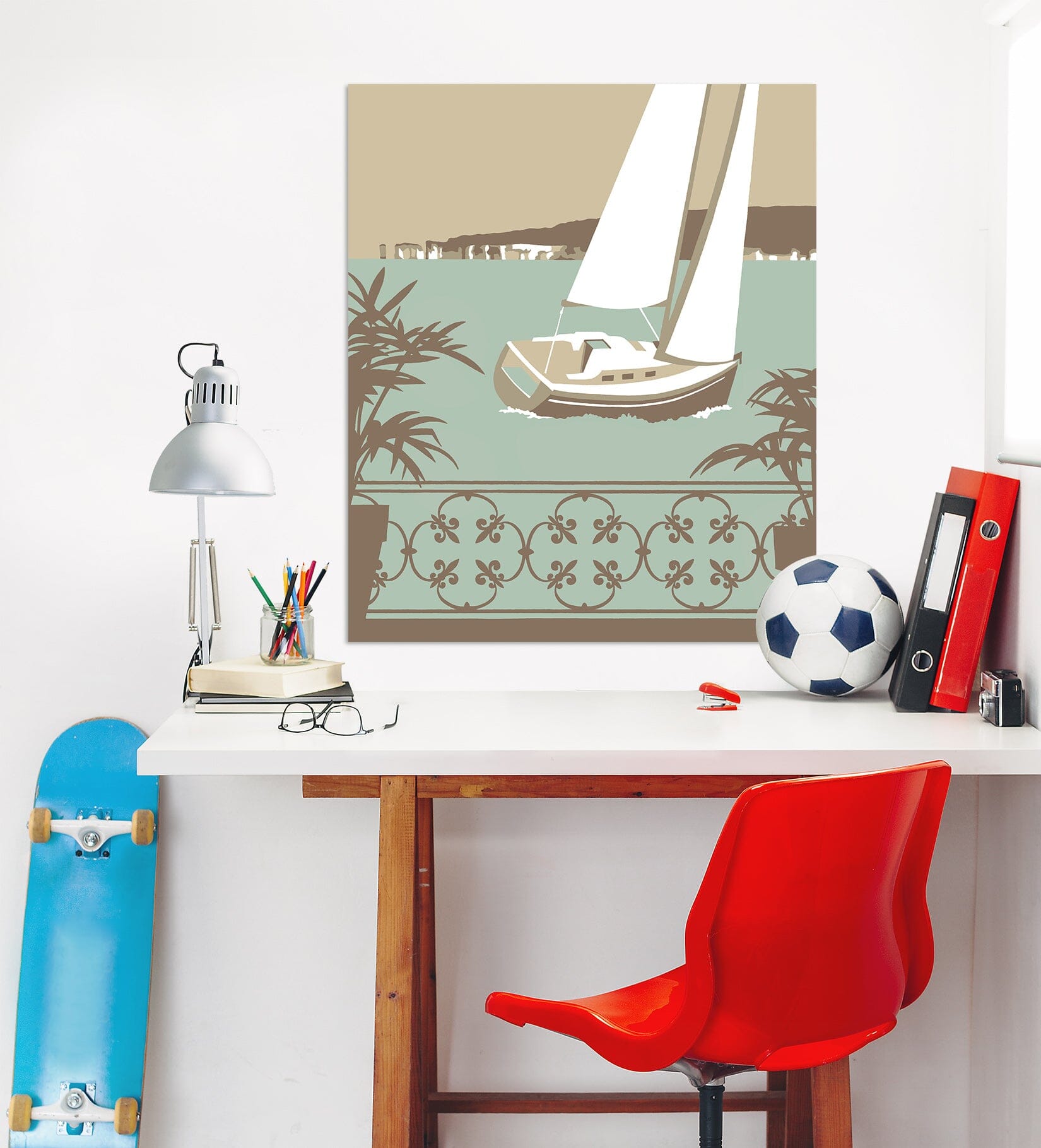 3D Sandbanks Balcony 056 Steve Read Wall Sticker Wallpaper AJ Wallpaper 2 