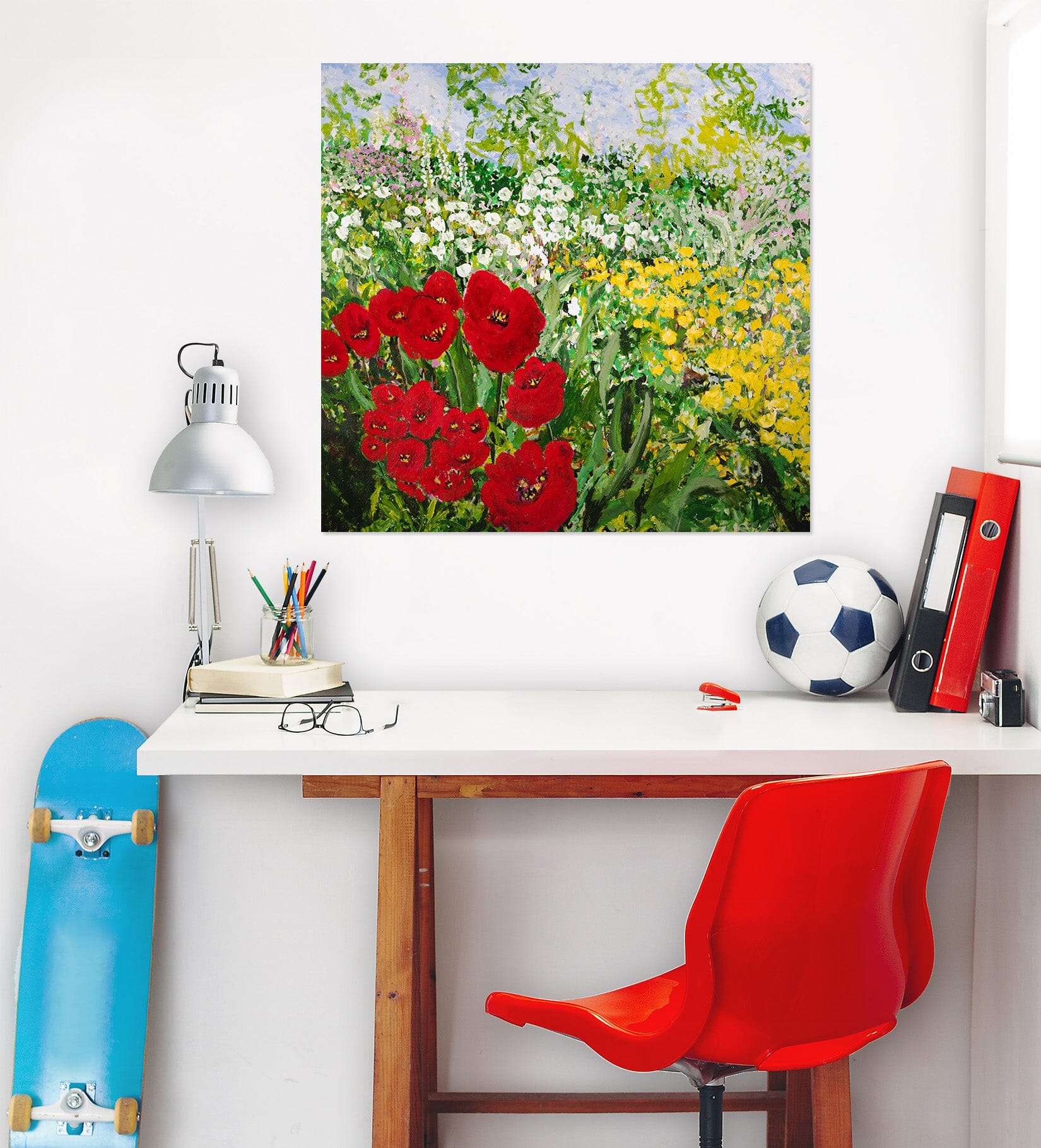 3D Colored Flowers 266 Allan P. Friedlander Wall Sticker Wallpaper AJ Wallpaper 2 