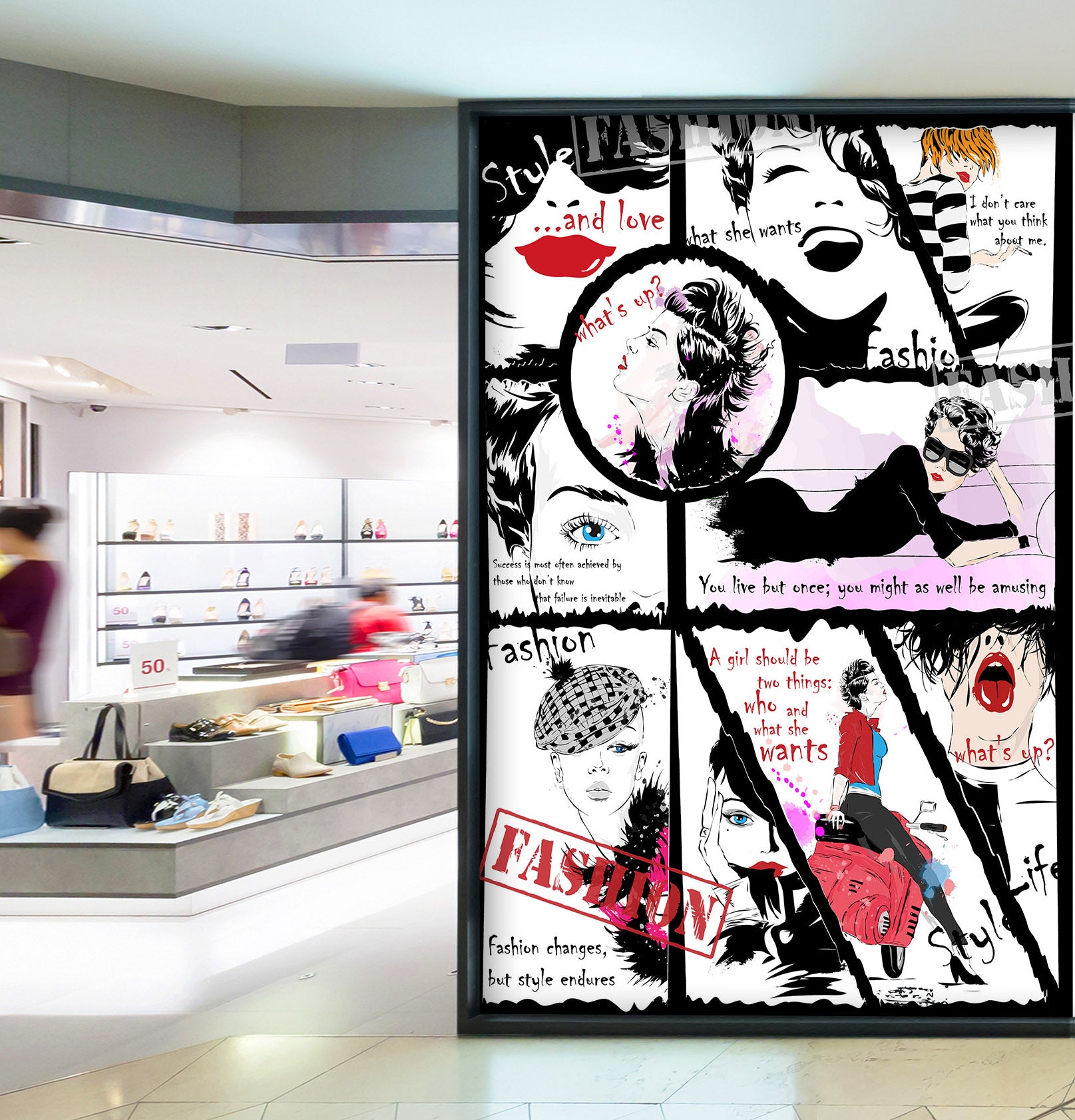 3D Painted Poster 005 Wall Murals