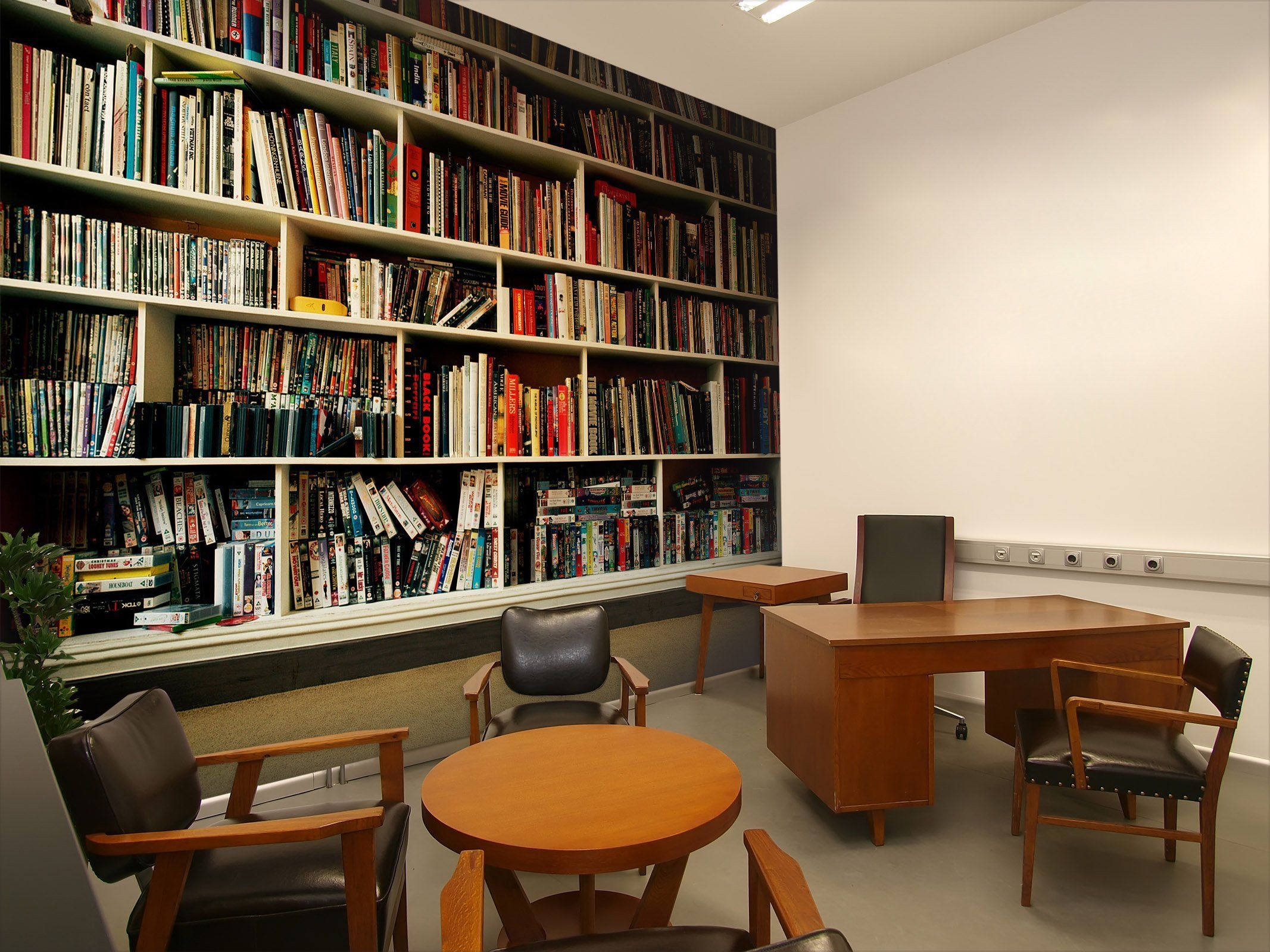 3D bookshelf 16 Wall Murals Wallpaper AJ Wallpaper 