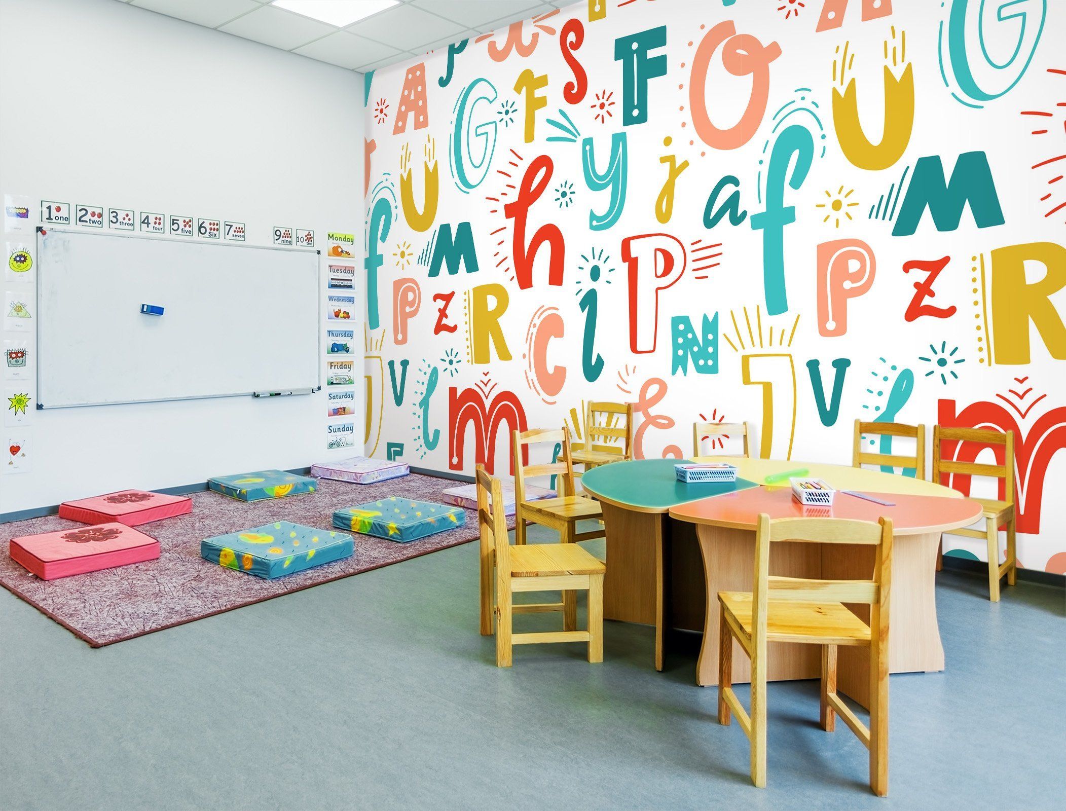 3D Cartoon letters 16 Wall Murals Wallpaper AJ Wallpaper 2 