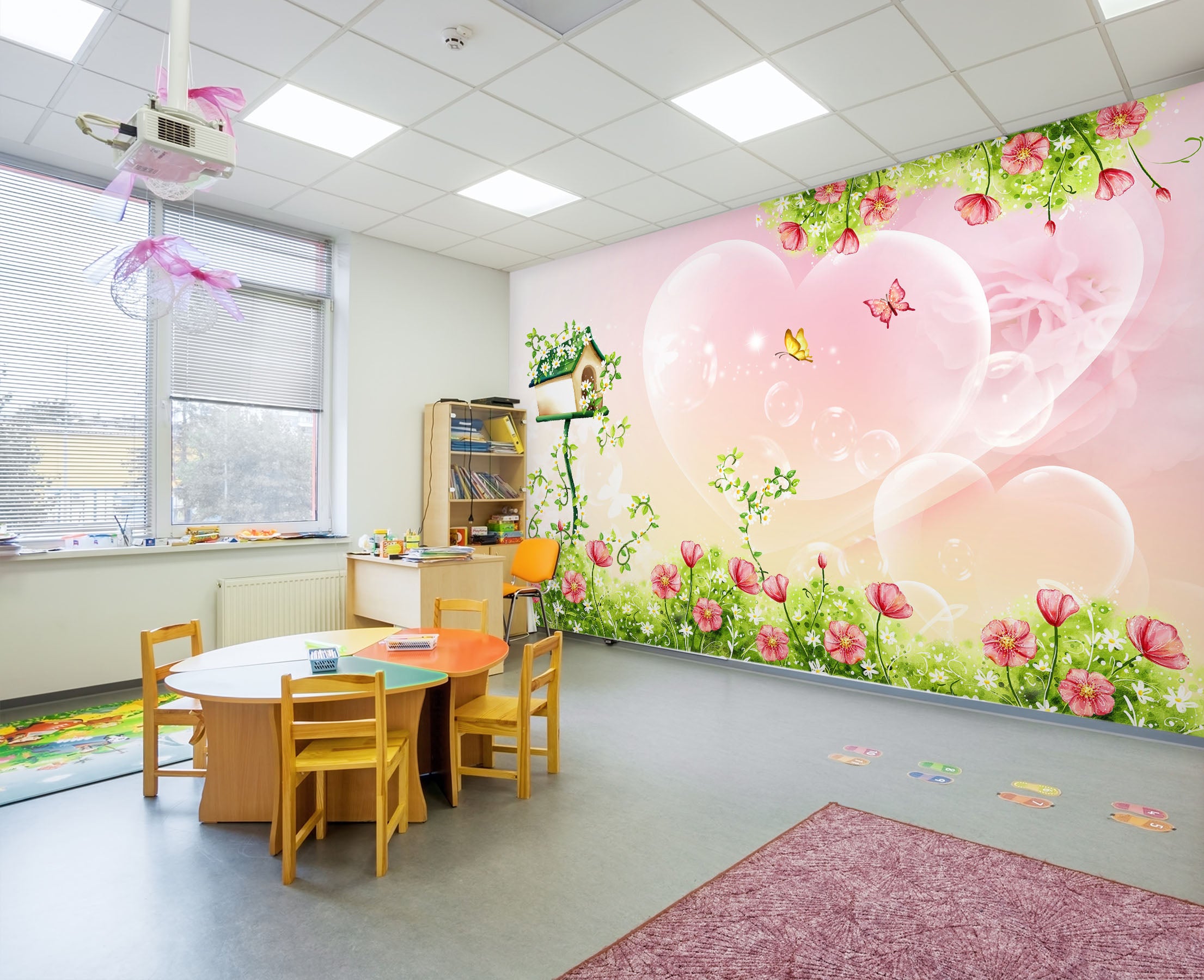 3D Letter Box Butterfly 051 Wall Murals Wallpaper AJ Wallpaper 2 