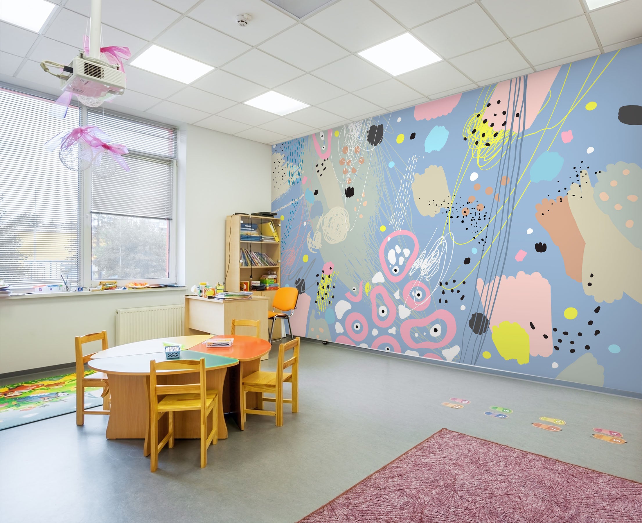 3D Color Graffiti 284 Wall Murals