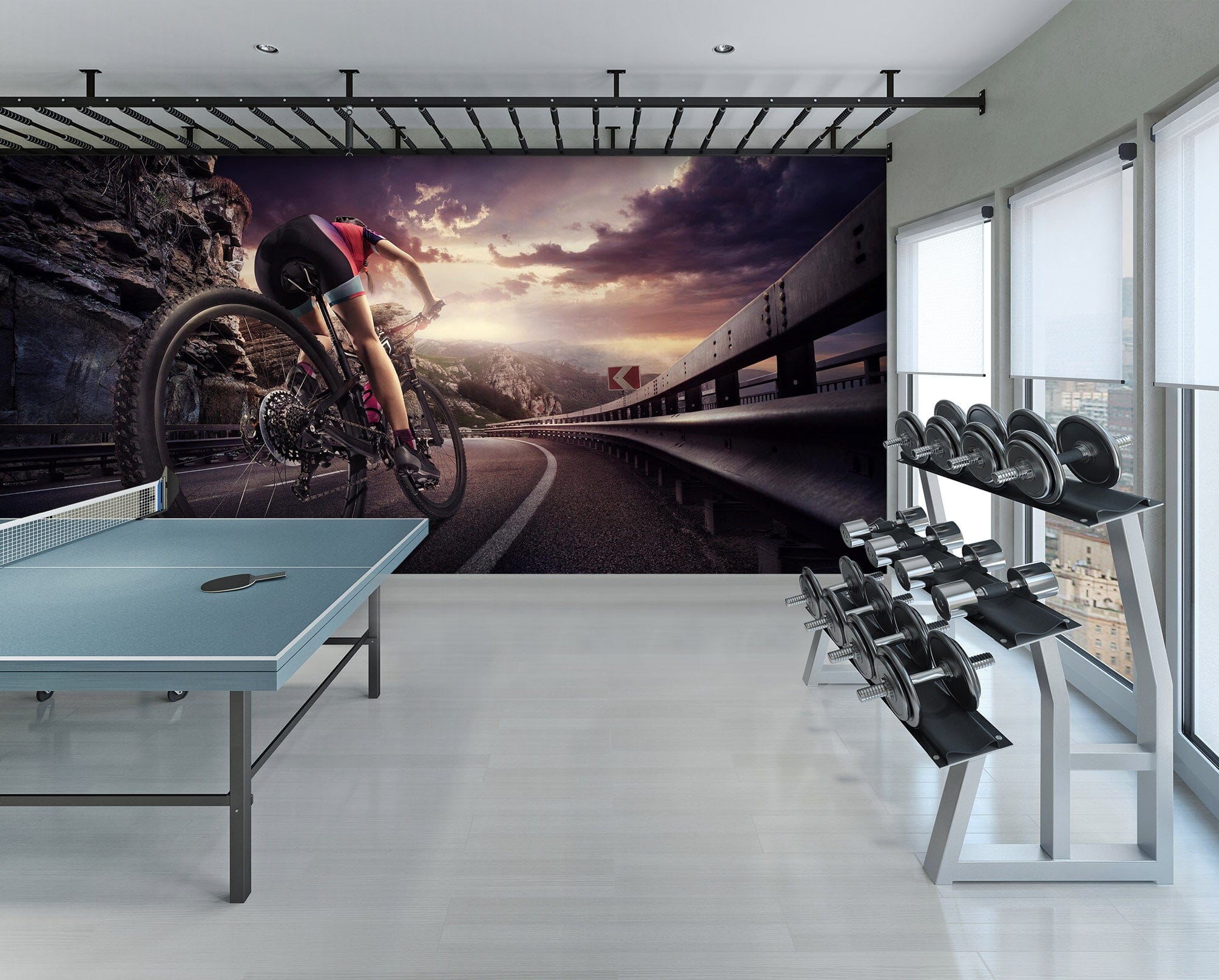 3D Road Cycling 261 Wall Murals Wallpaper AJ Wallpaper 2 