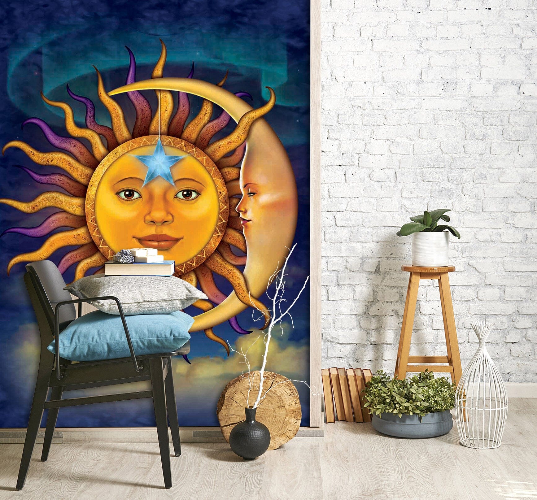 3D Sun God 1399 Wall Murals Exclusive Designer Vincent Wallpaper AJ Wallpaper 2 
