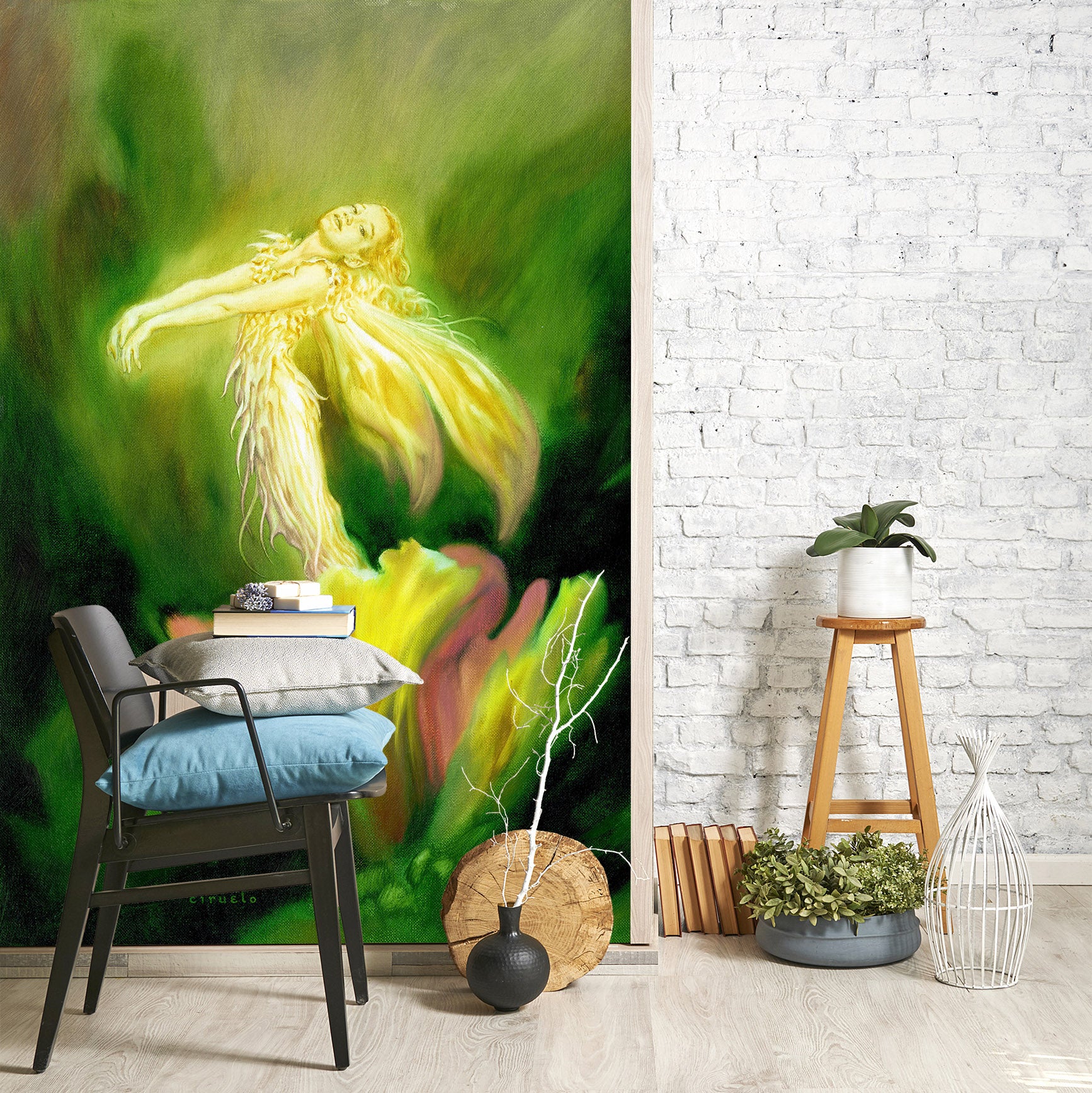 3D Flower Elf 7138 Ciruelo Wall Mural Wall Murals