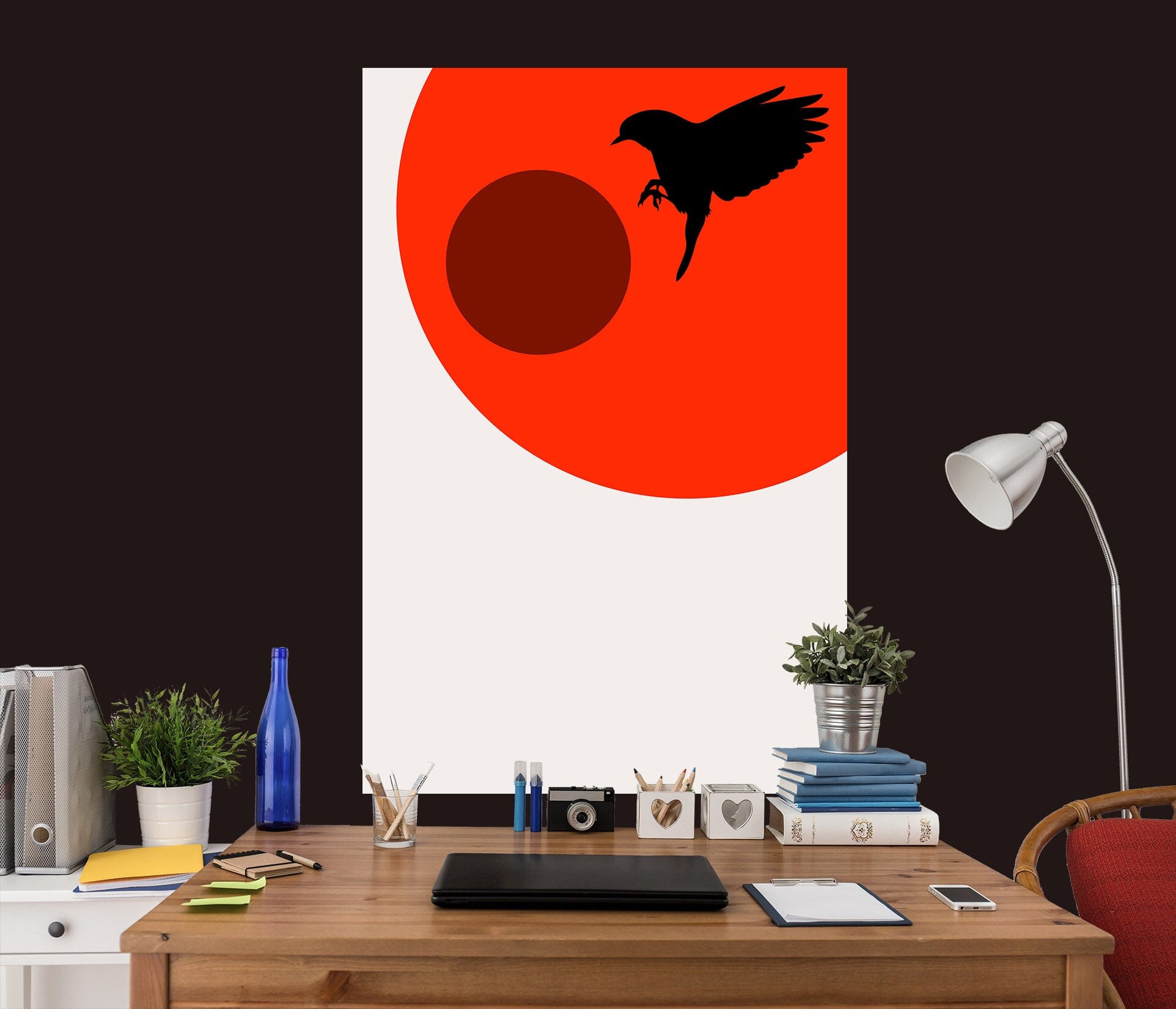 3D Bird Sun 219 Boris Draschoff Wall Sticker Wallpaper AJ Wallpaper 2 