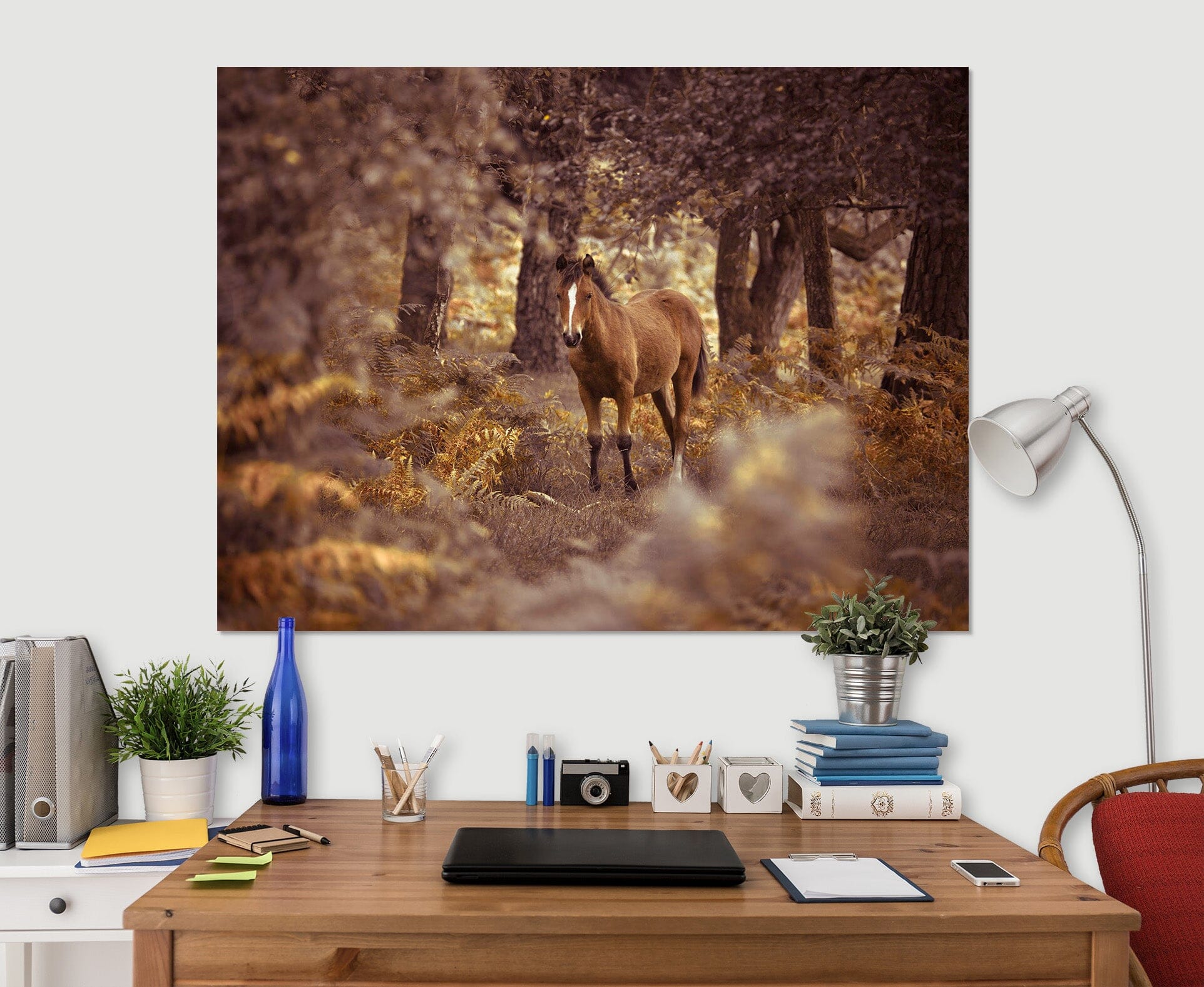 3D Forest Horse 016 Assaf Frank Wall Sticker Wallpaper AJ Wallpaper 2 