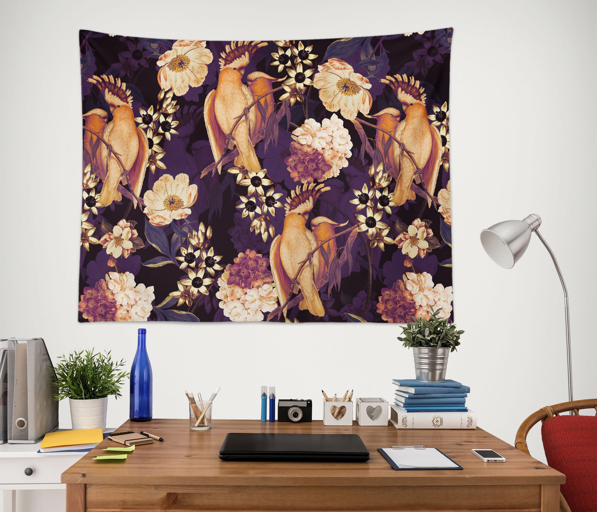 3D Yellow Parrot 916 Uta Naumann Tapestry Hanging Cloth Hang