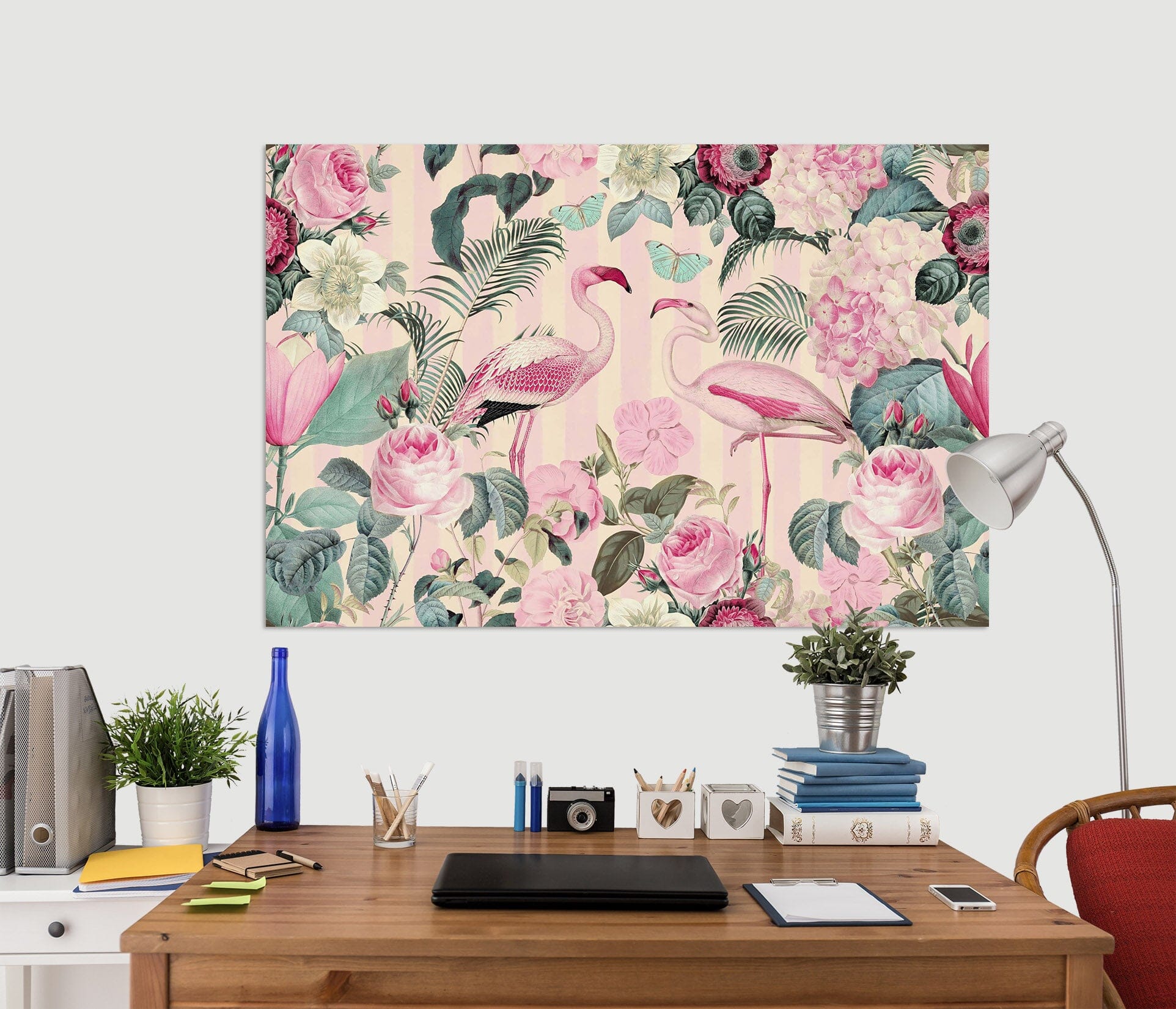 3D Pink Flamingo 020 Andrea haase Wall Sticker Wallpaper AJ Wallpaper 2 